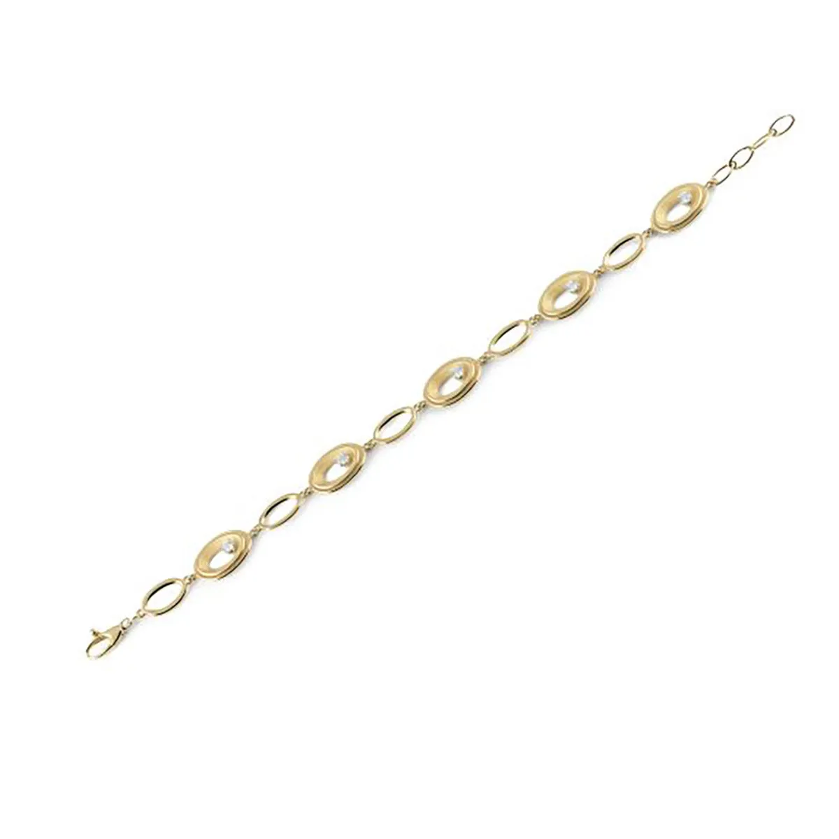 18K Yellow Sunrise Gold Bracelet My Way with Diamond