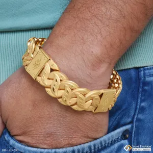2 In 1 Design Gold Plated Pokal Bracelet for Men - Style D599