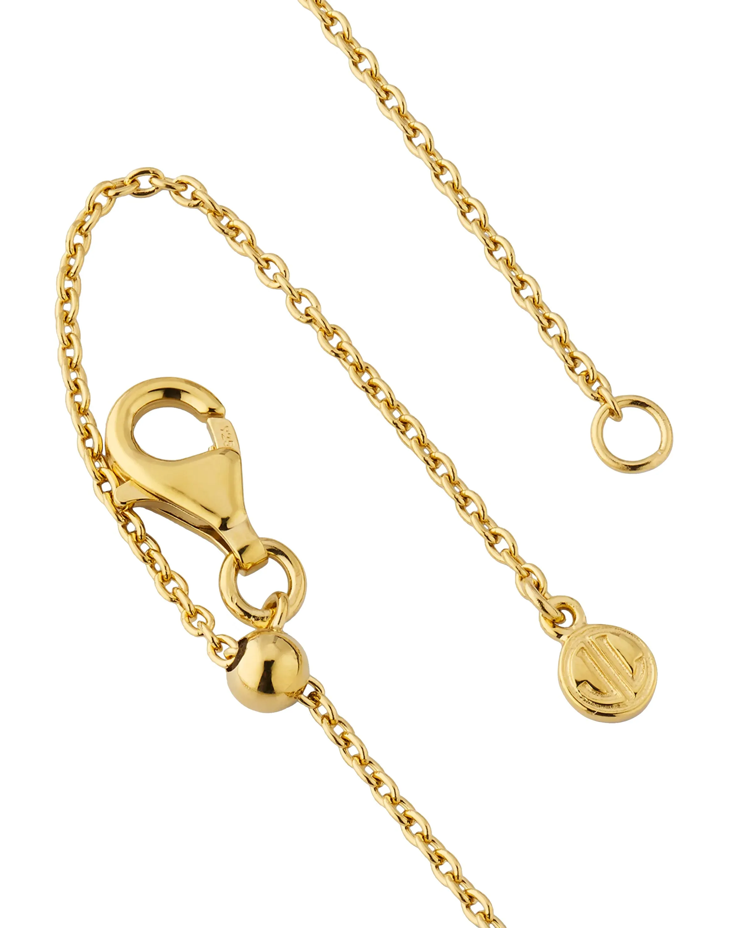 3 Station Heart Gold Vermeil Sterling Necklace
