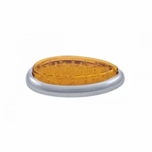 39 LED Freightliner Cascadia Teardrop Signal Light - Amber LED/Amber Lens