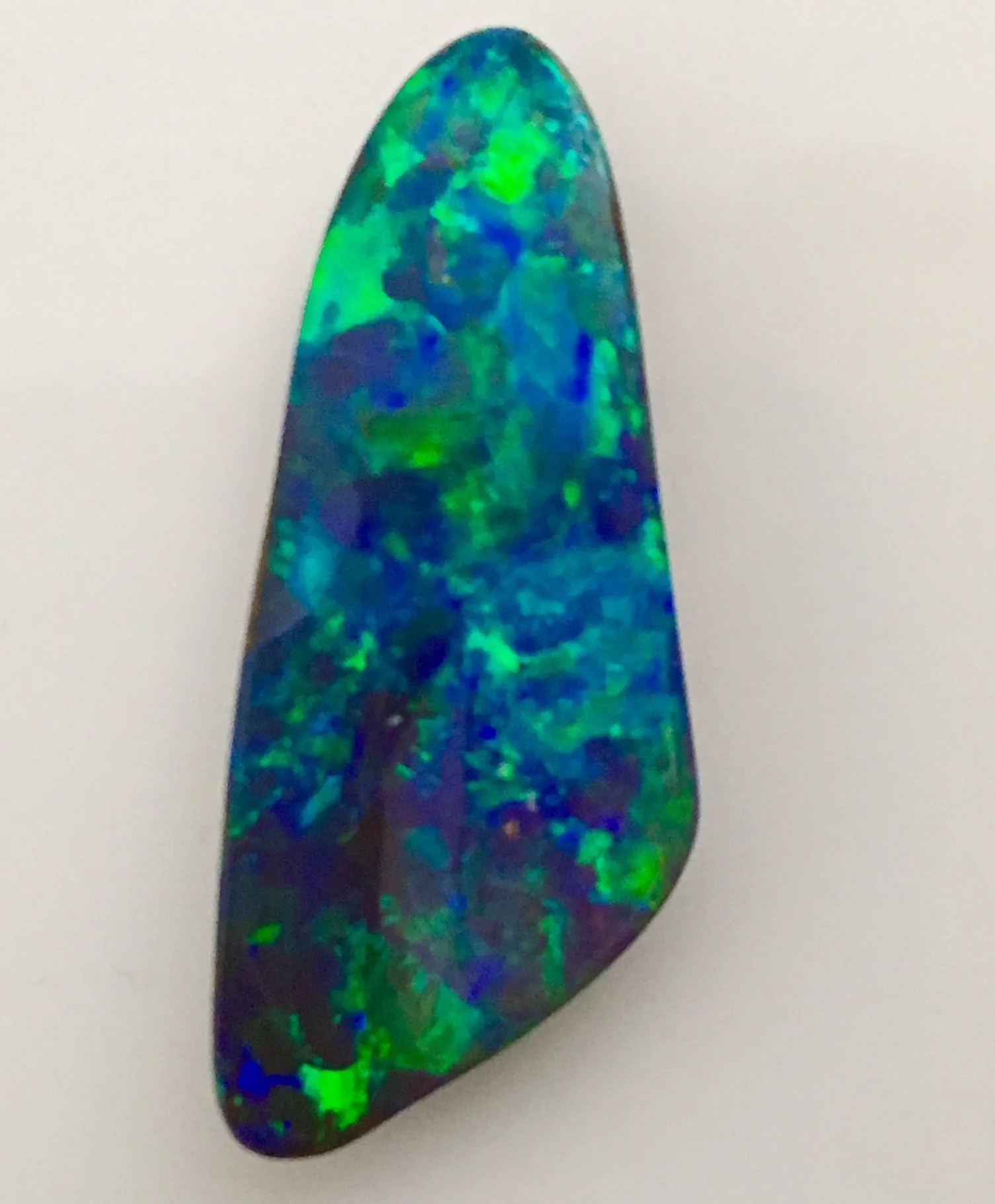 Absolute Magic  Green  Blue solid boulder opal