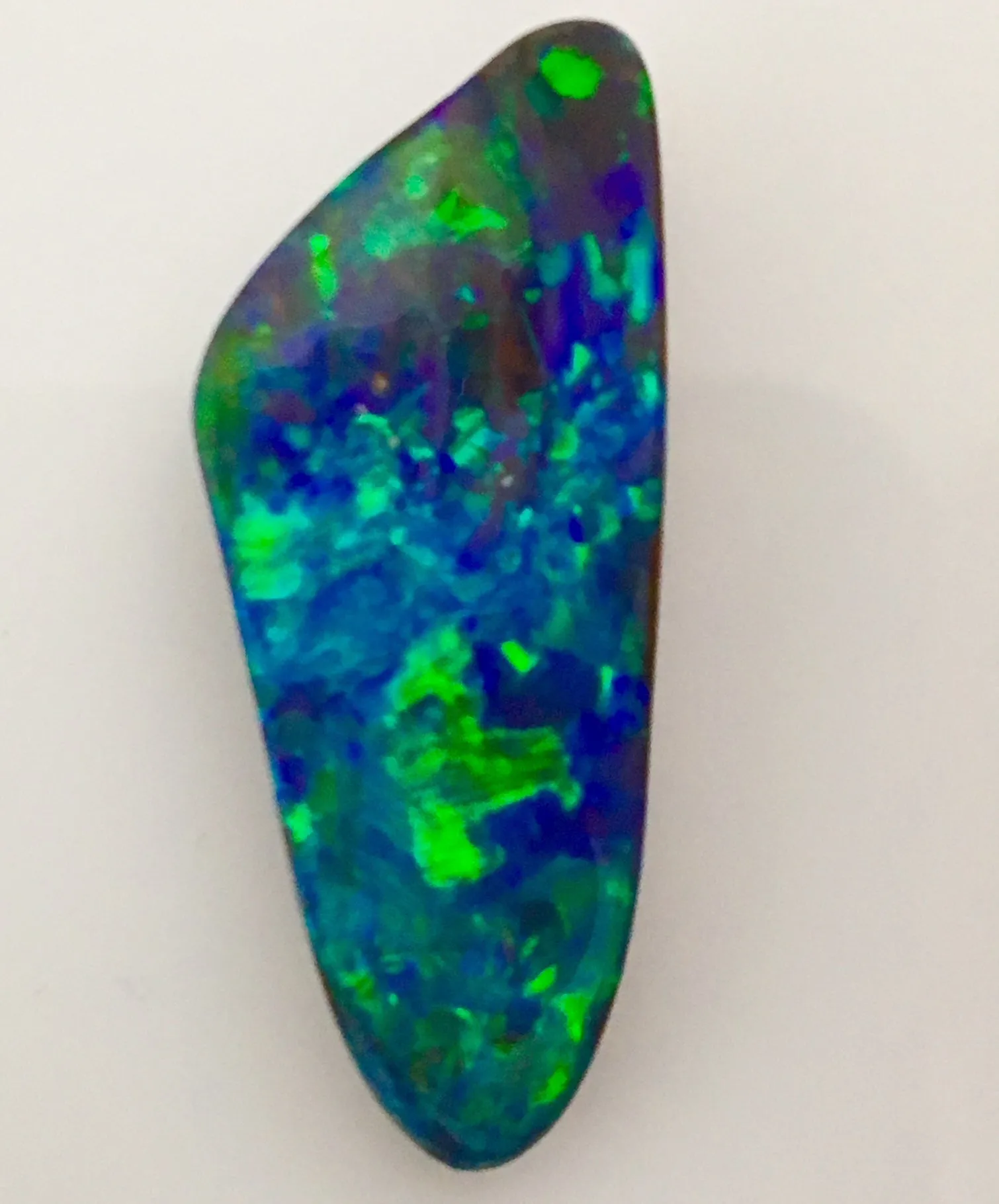 Absolute Magic  Green  Blue solid boulder opal