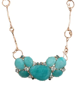 Amazonite Necklace With Aquamarines