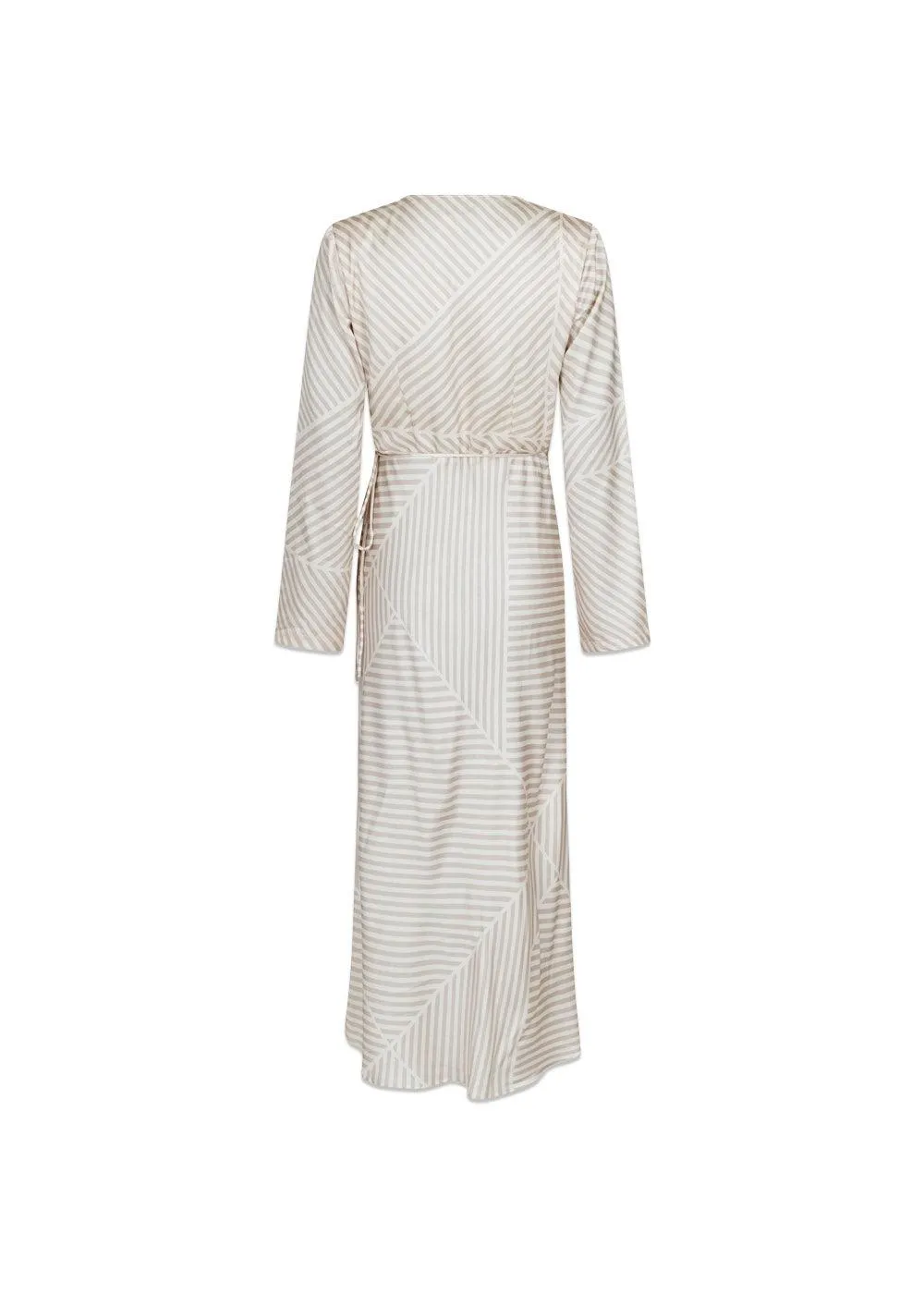 Amber Mix Lines Dress - Sand