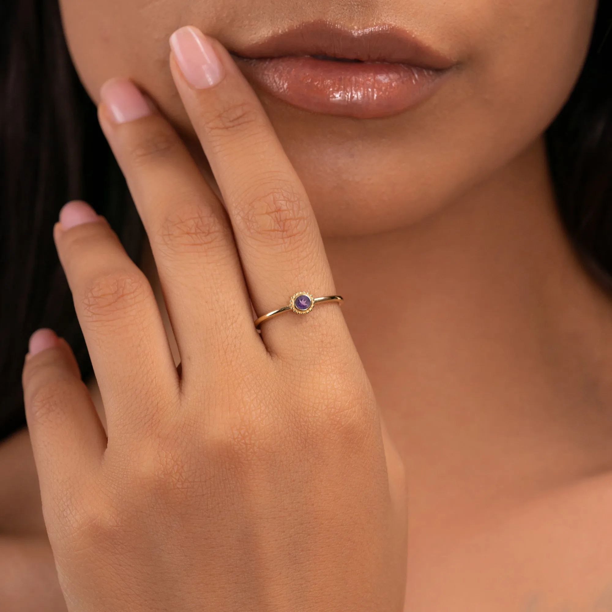 Amethyst Art Deco Ring, Winnie