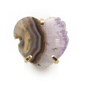 Amethyst Heart Ring