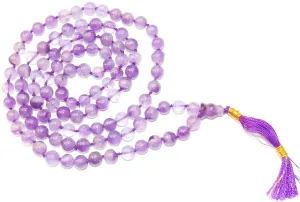 Amethyst mala for peace ( light purple )  7 mm beads - Premium Quality