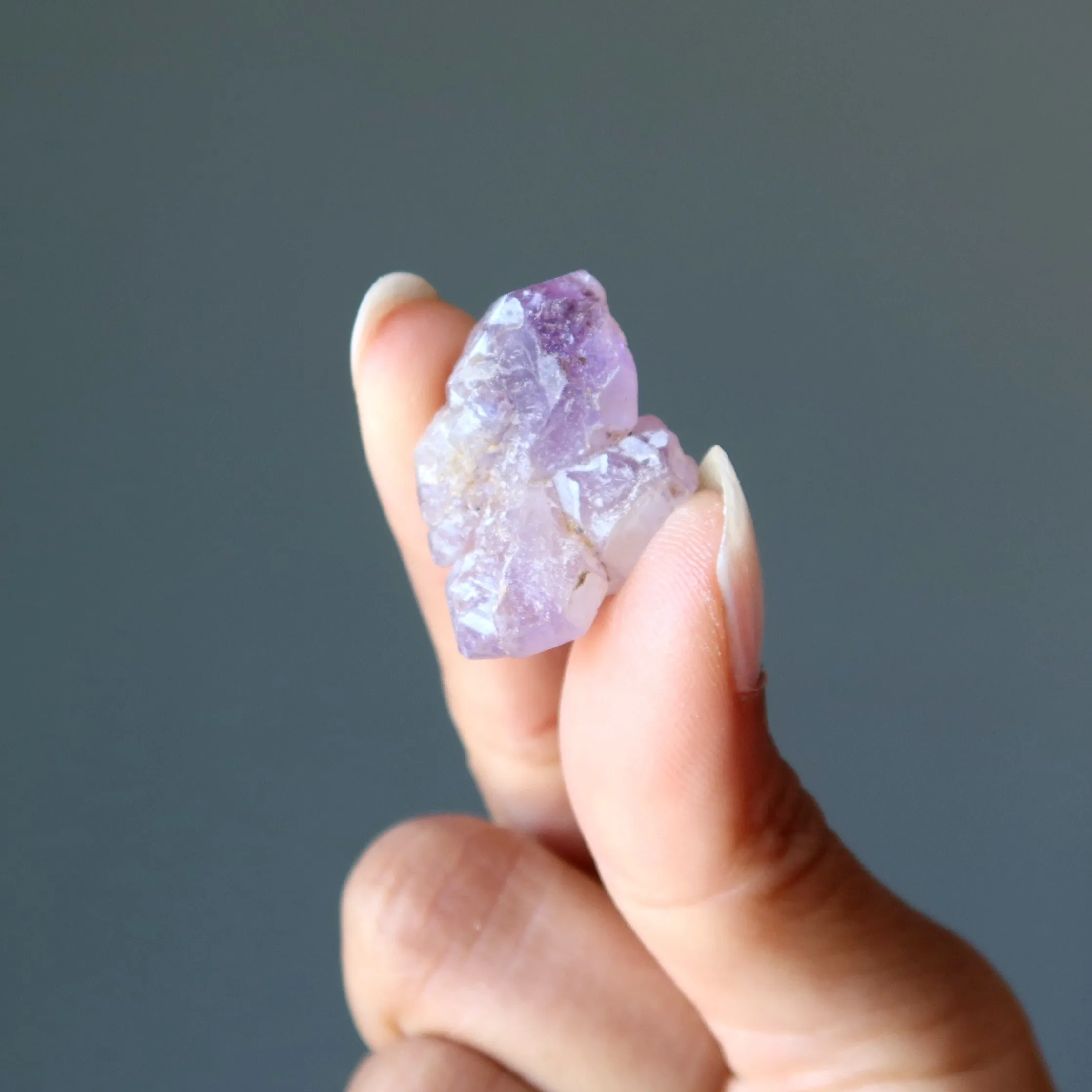 Amethyst Raw Crystal Double Terminated Stone