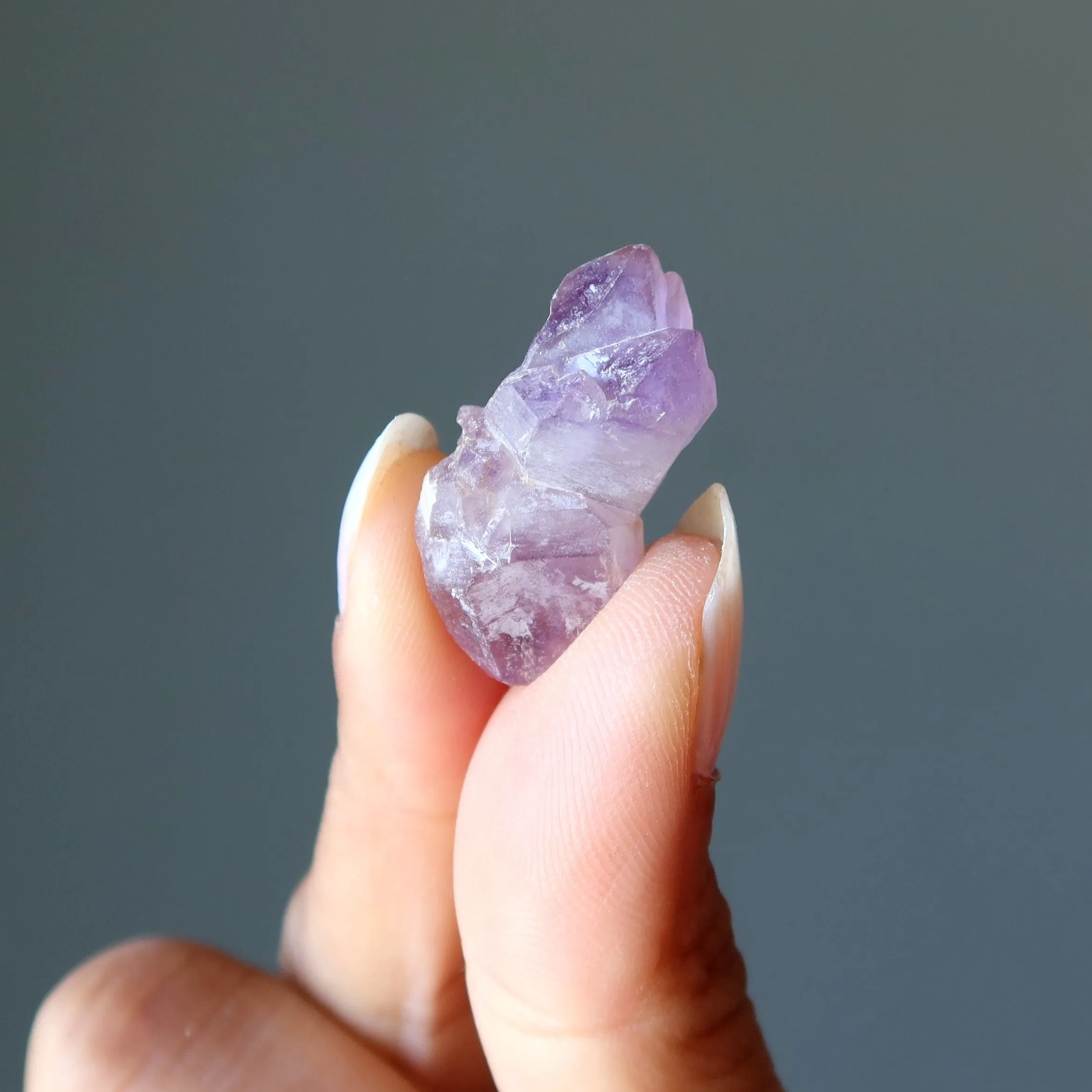 Amethyst Raw Crystal Double Terminated Stone