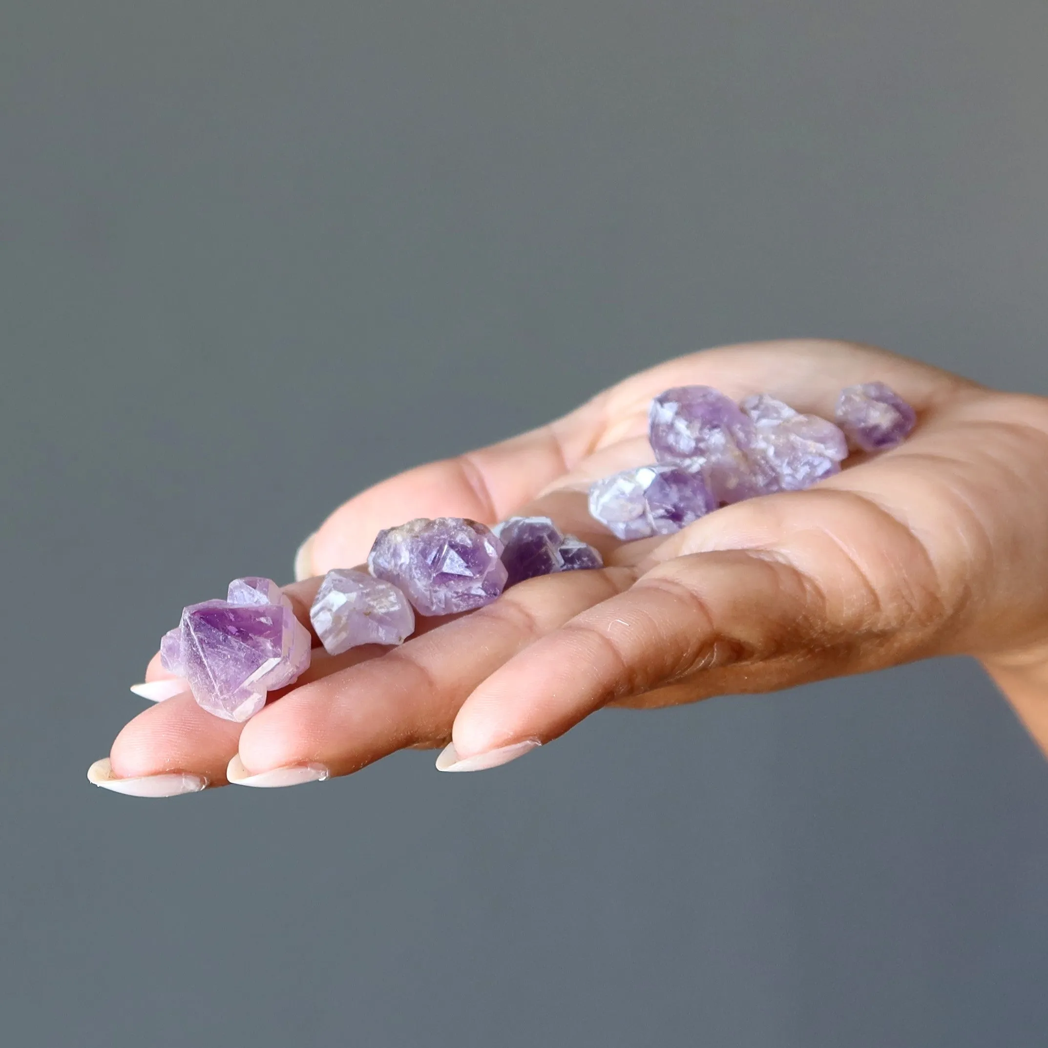 Amethyst Raw Crystal Double Terminated Stone