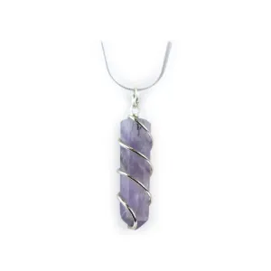 Amethyst Spiral Point Pendant