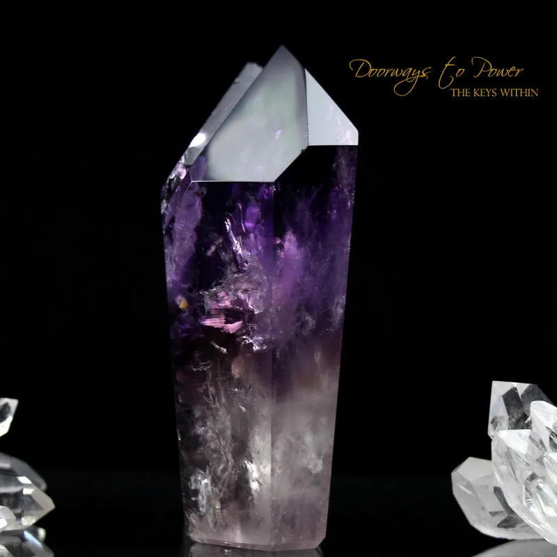 Amethyst Tantric Twin Quartz Crystal Point