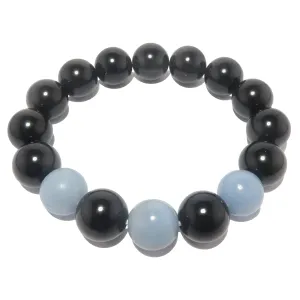 Angelite Bracelet Rainbow Obsidian
