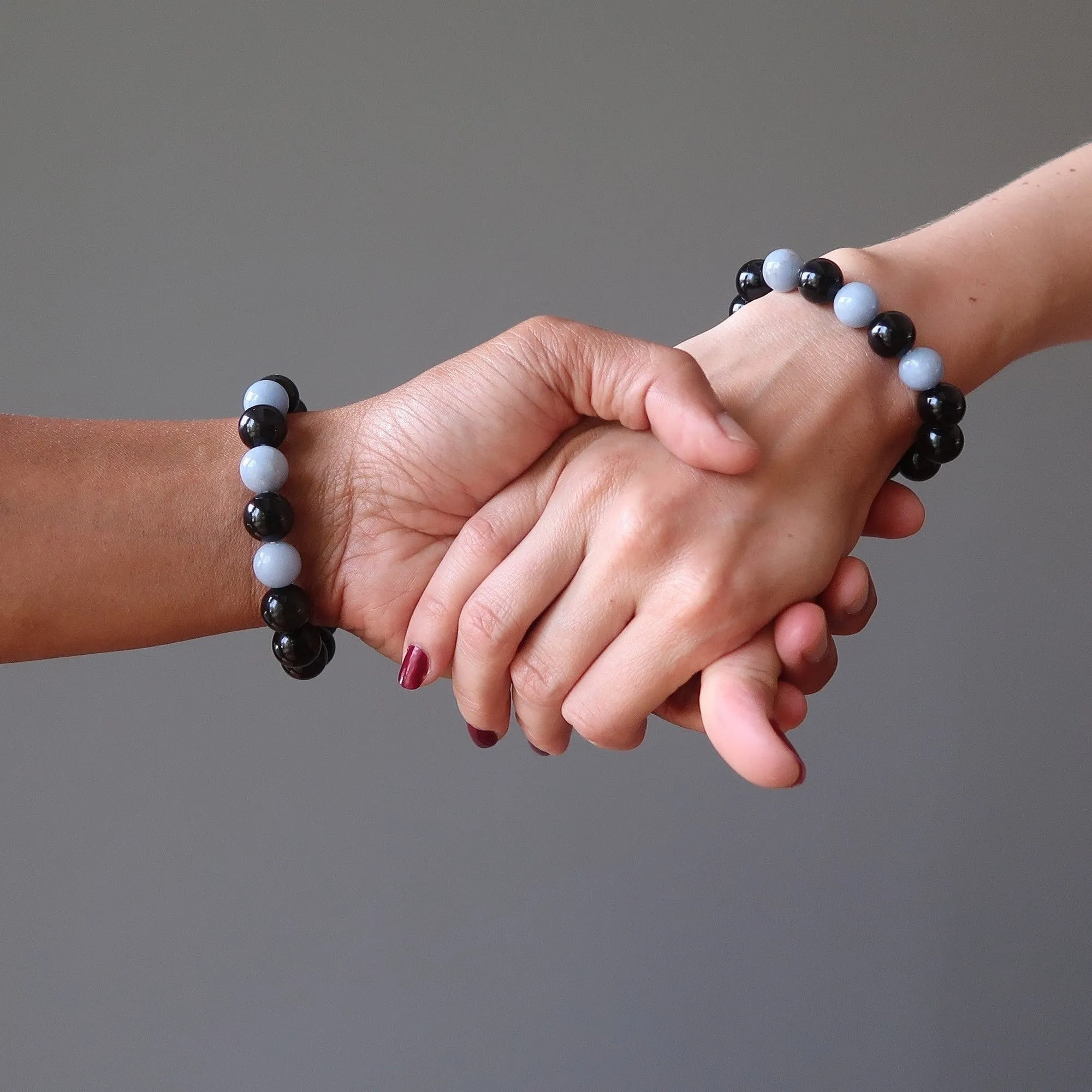 Angelite Bracelet Rainbow Obsidian