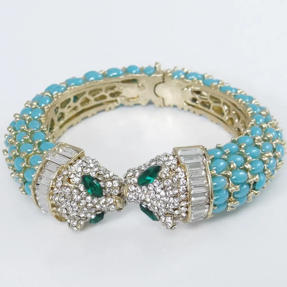 Animal Bracelets Cuff Gold Tone For Women