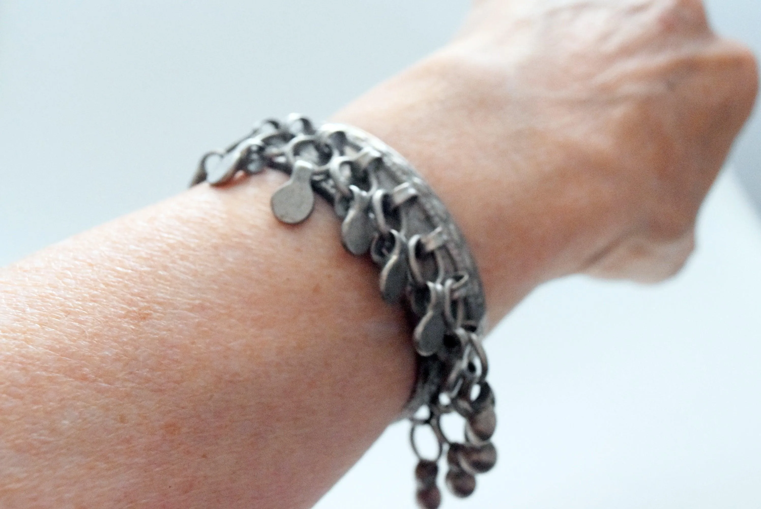 Antique Egyptian Silver Zar Bracelet