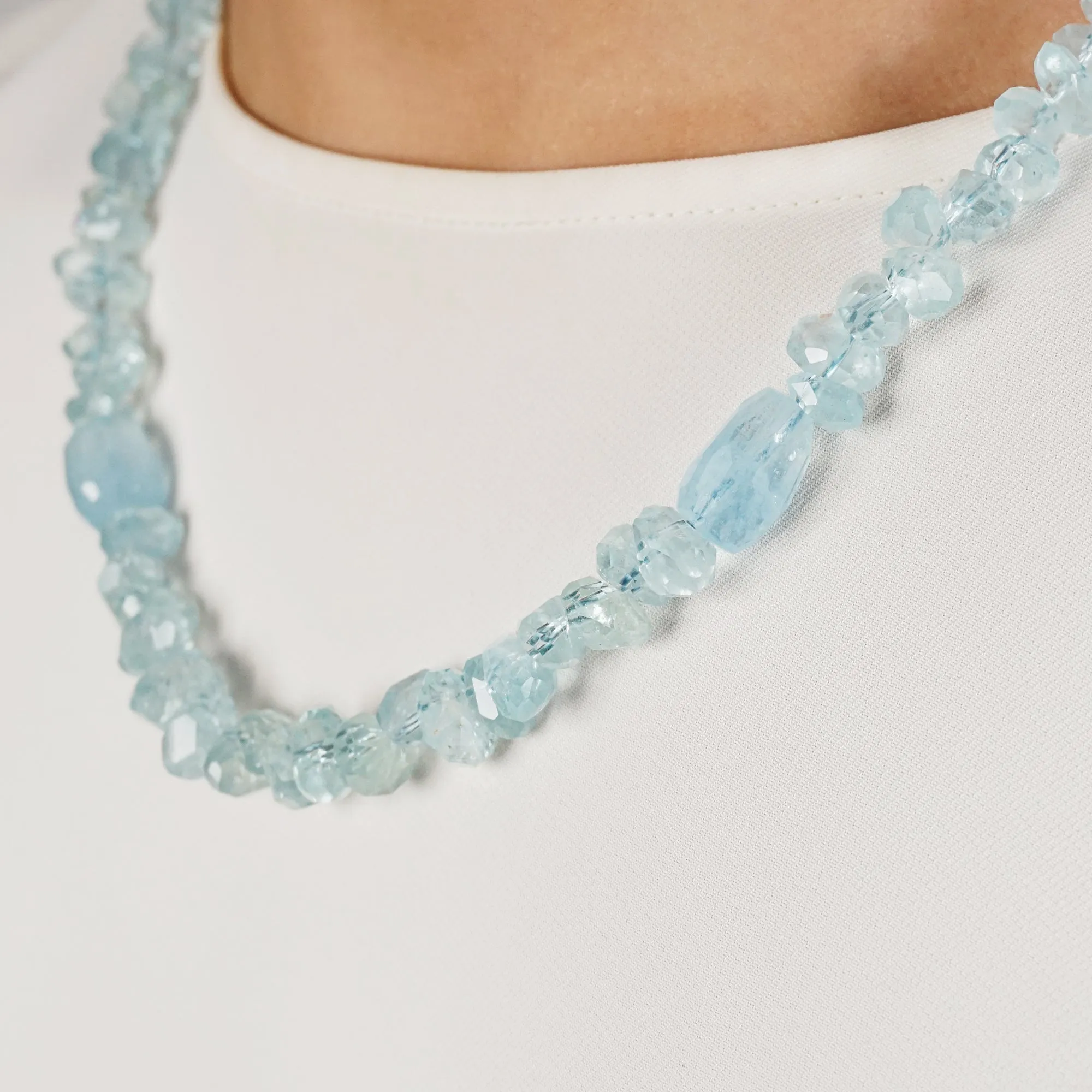 Aquamarine Faceted Nugget