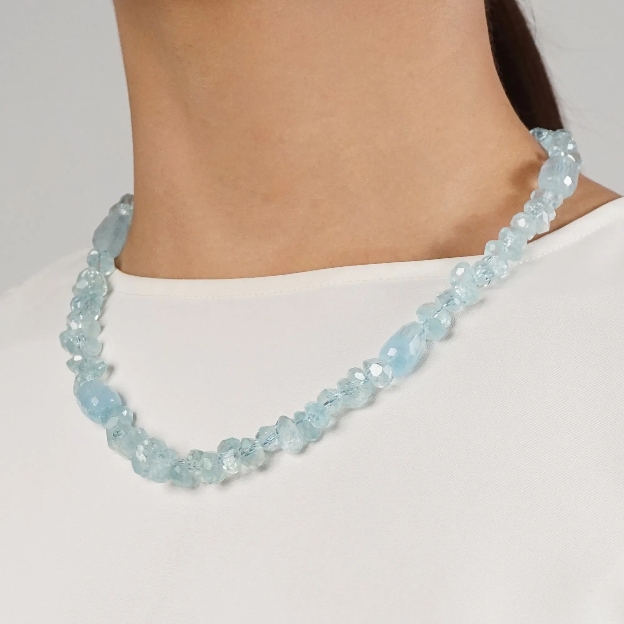 Aquamarine Faceted Nugget