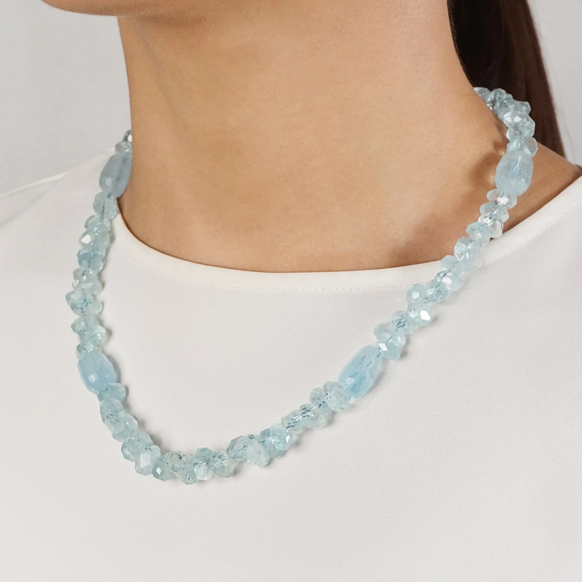 Aquamarine Faceted Nugget