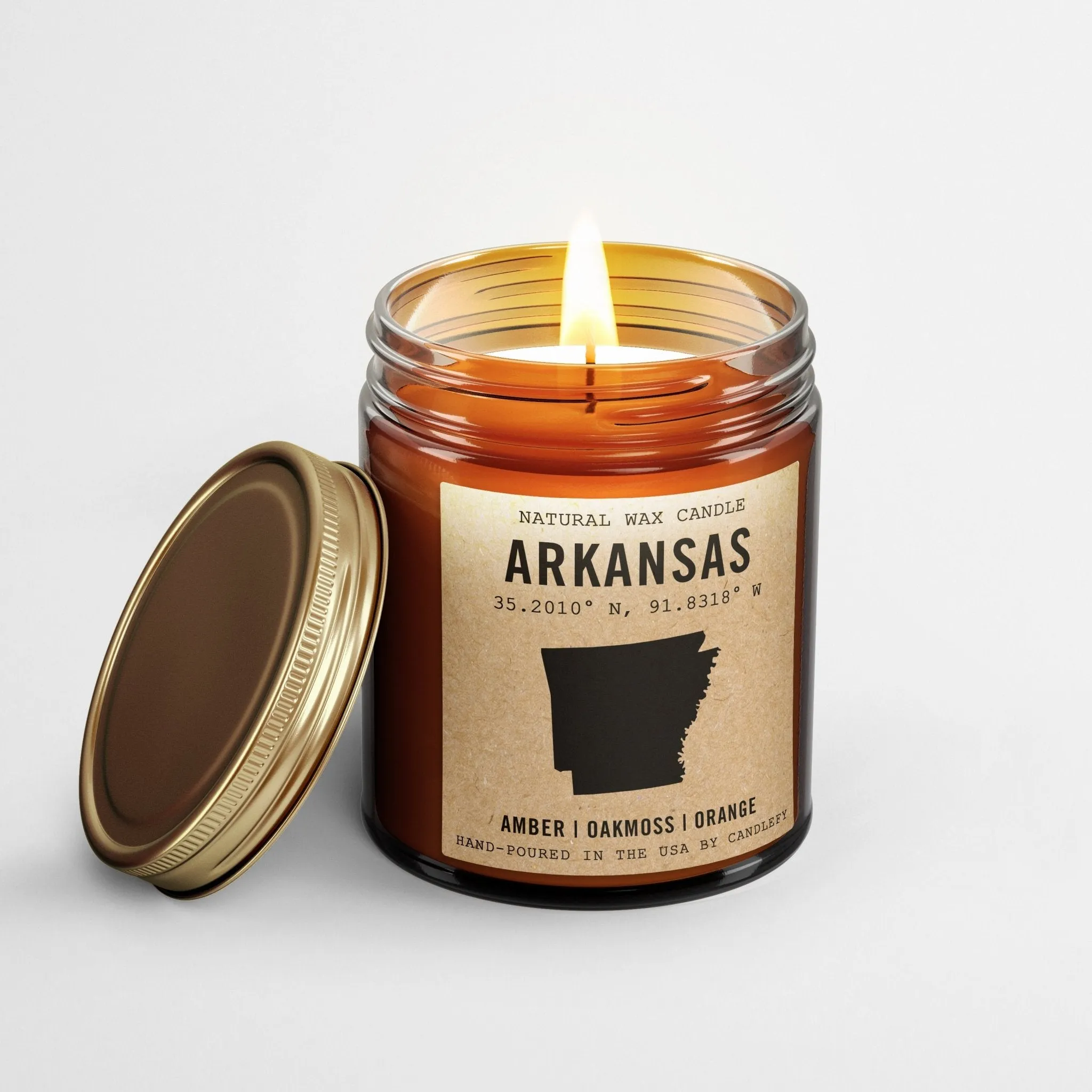 Arkansas Homestate Candle