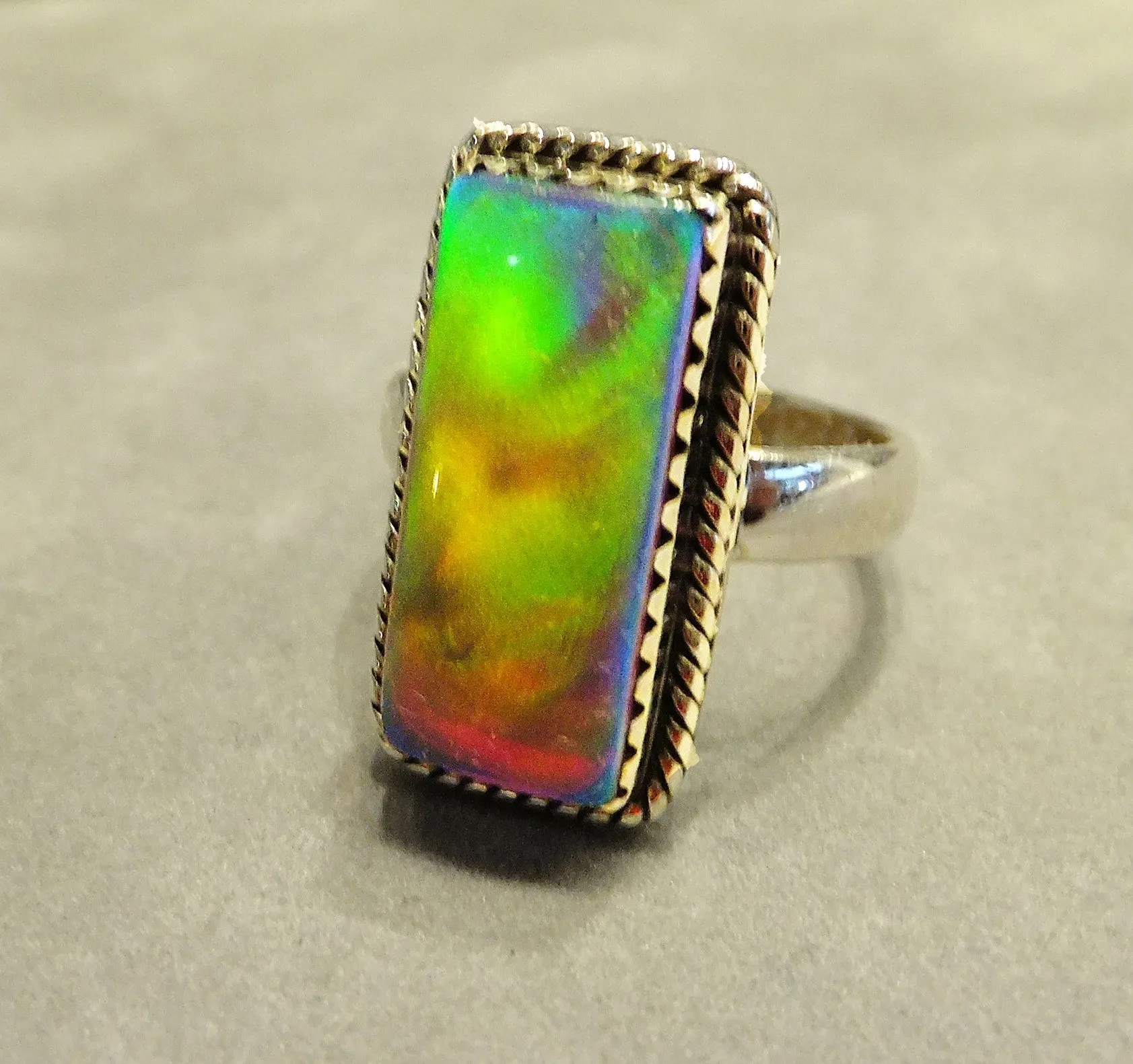 Aurora Opal Ring
