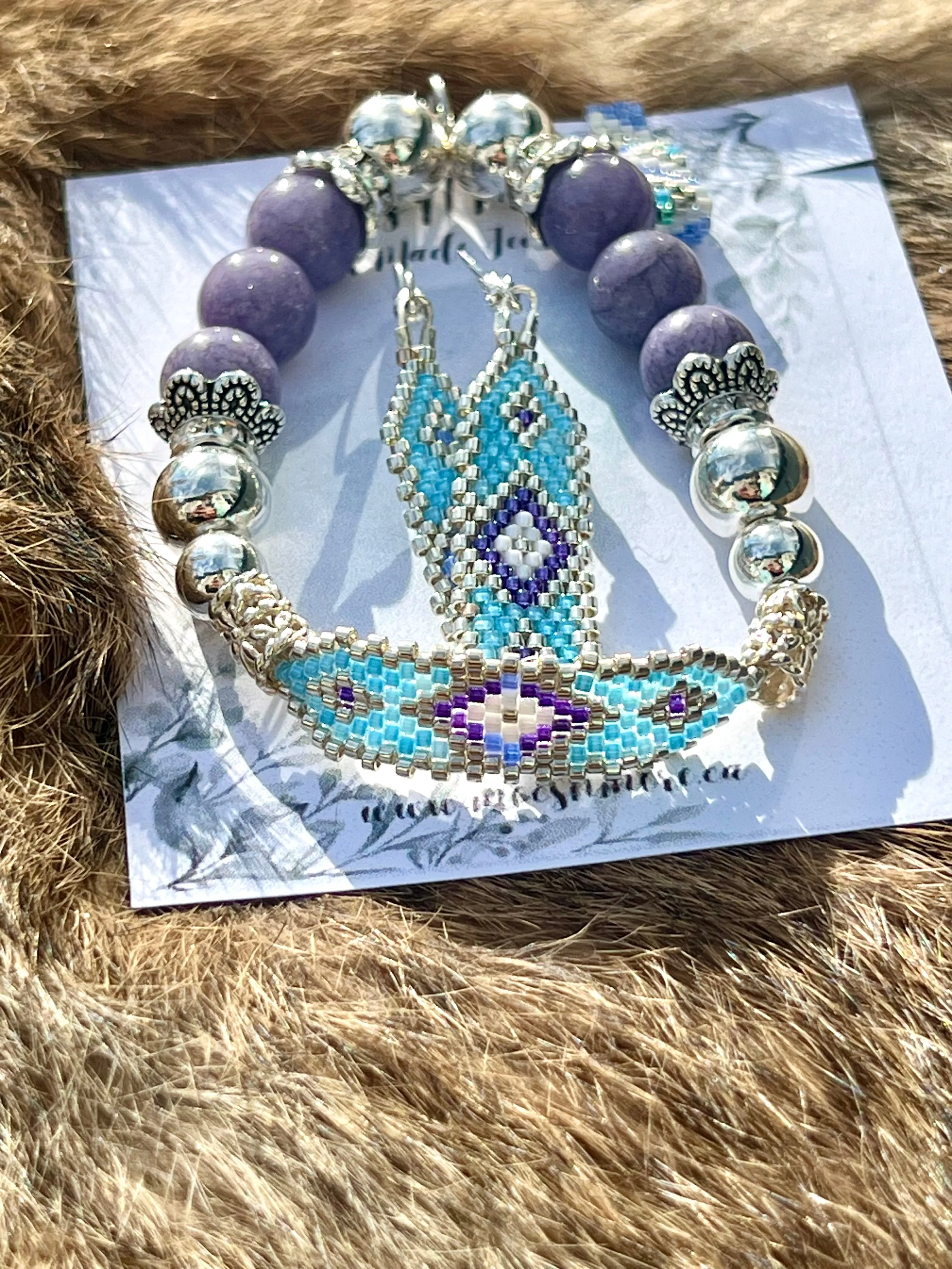 Beaded Earrings & Bracelet Sets - Sweet Dreams