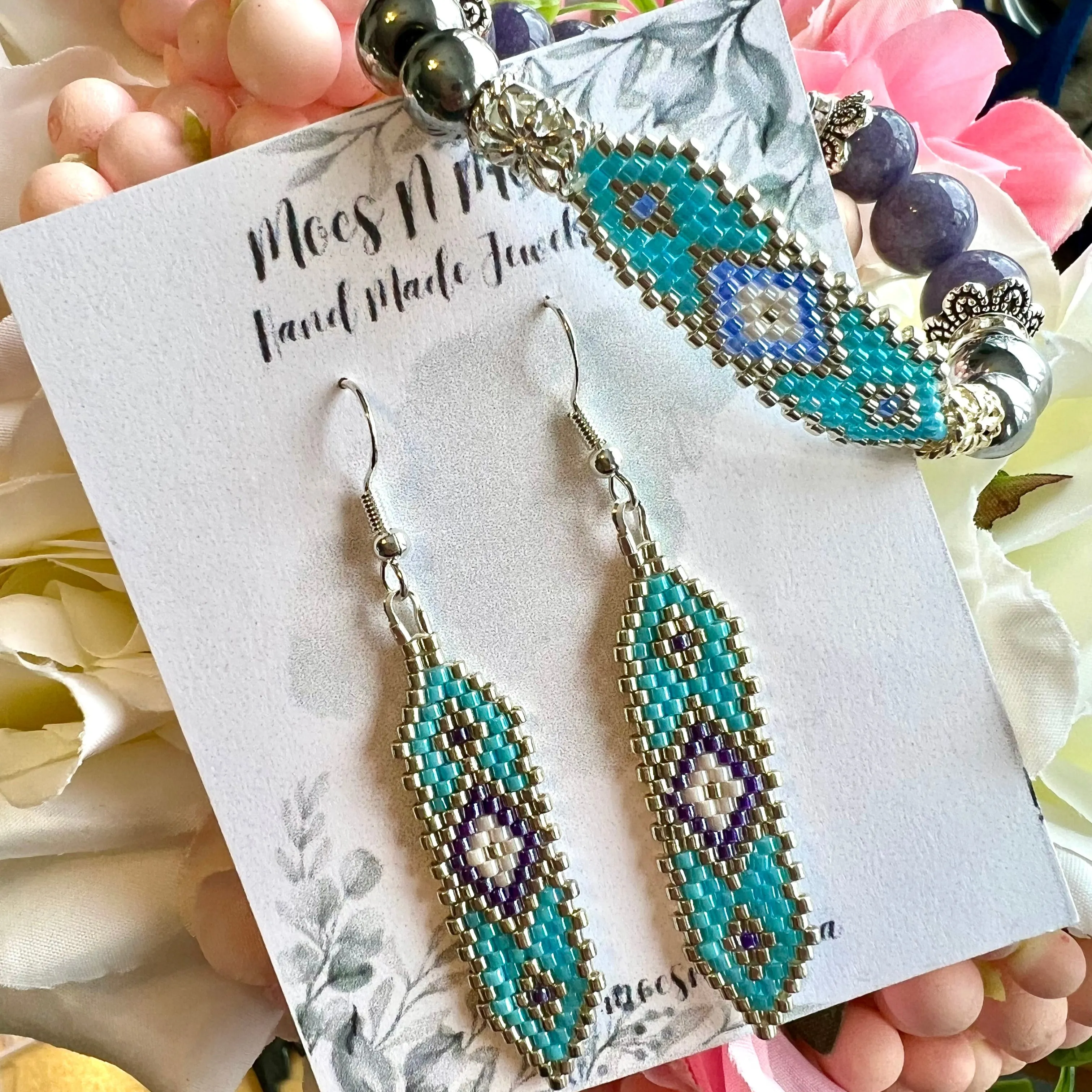 Beaded Earrings & Bracelet Sets - Sweet Dreams