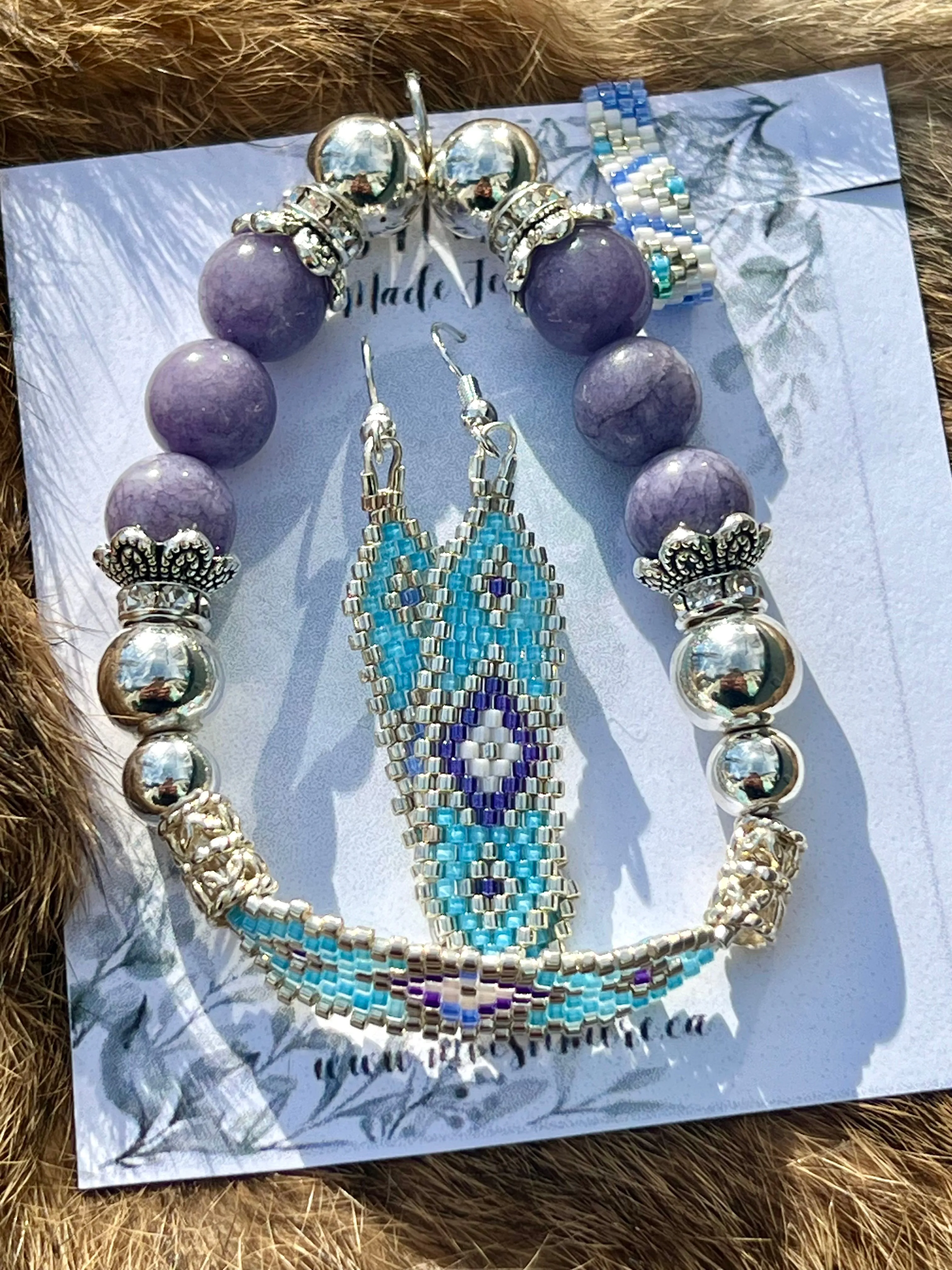 Beaded Earrings & Bracelet Sets - Sweet Dreams