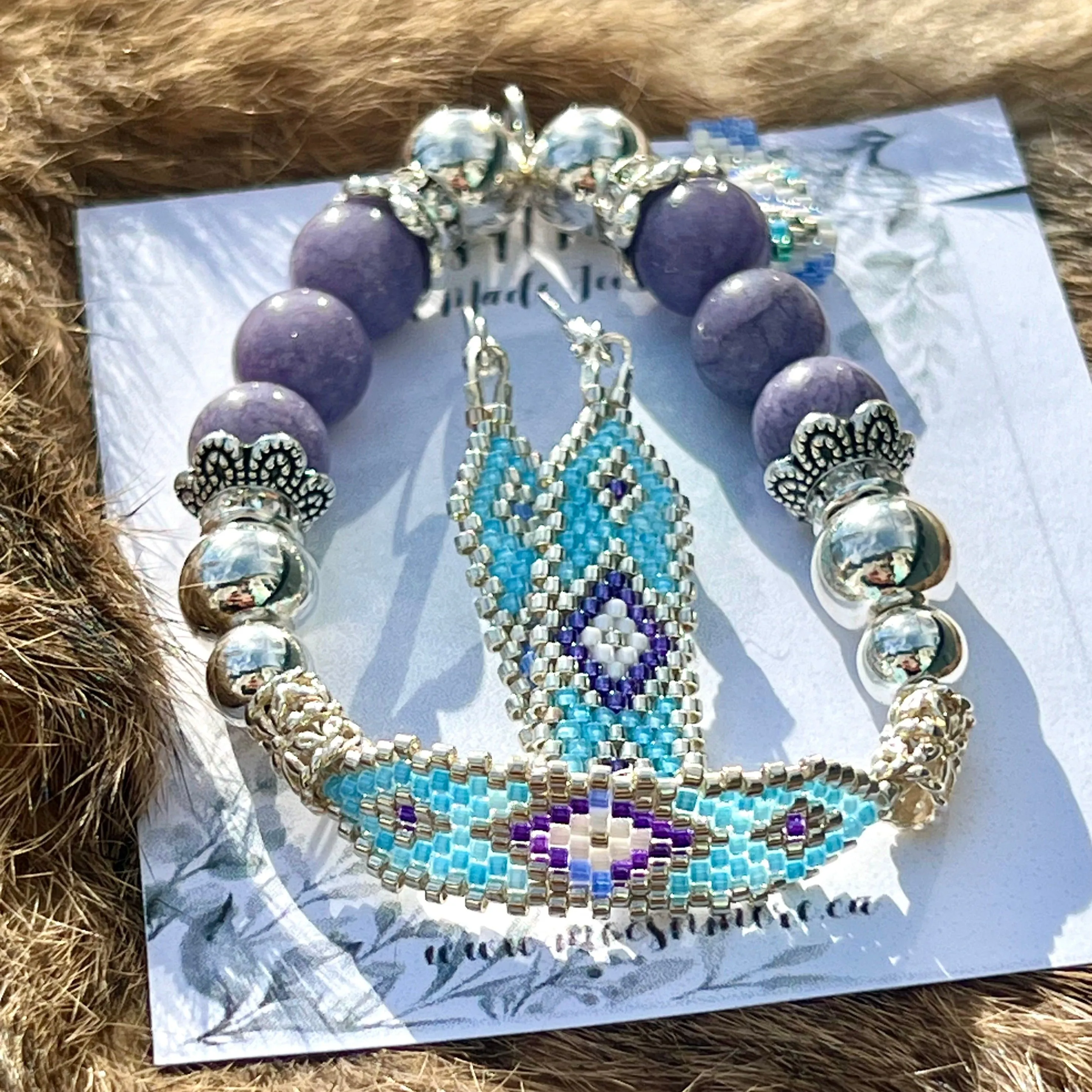 Beaded Earrings & Bracelet Sets - Sweet Dreams