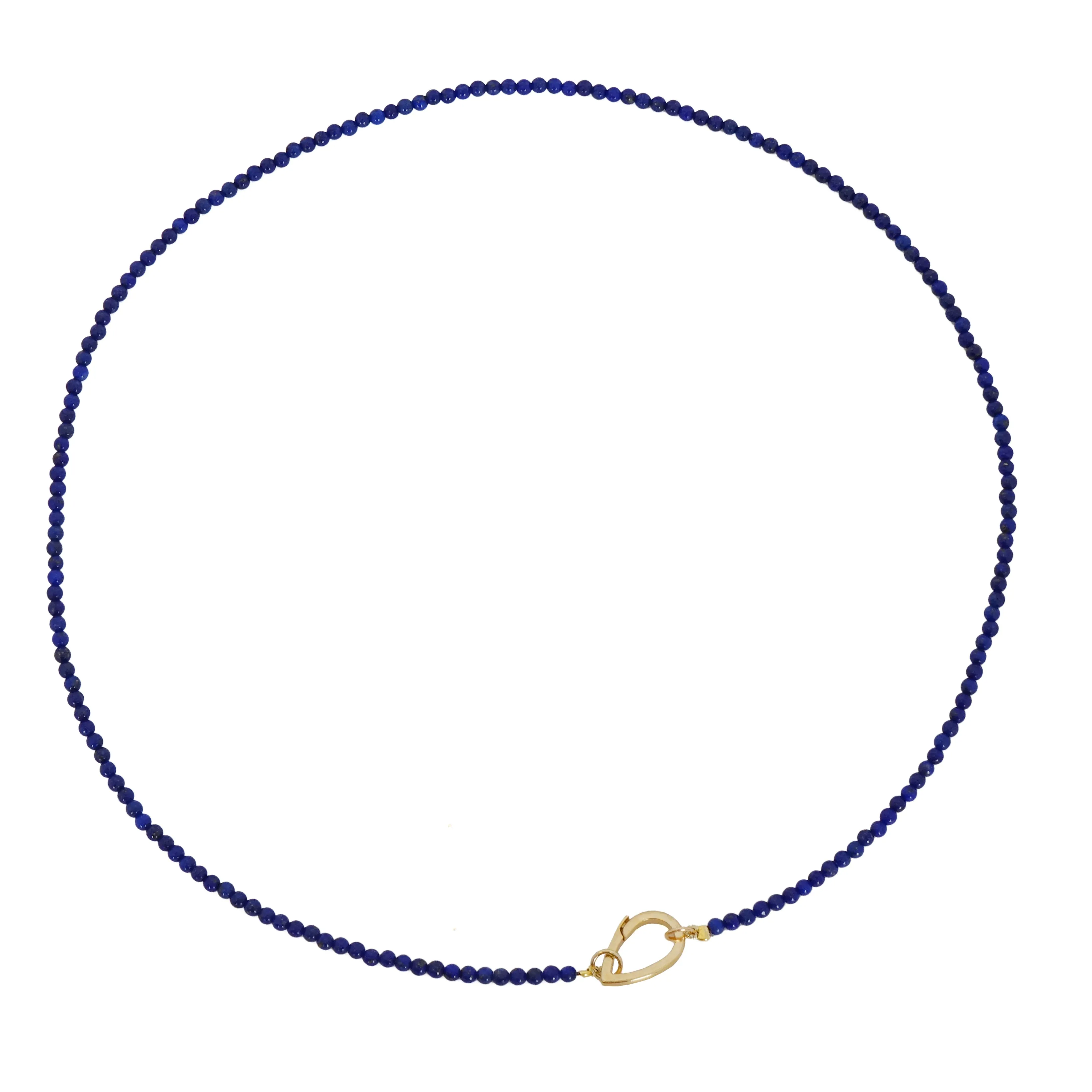 Beaded Lapis Teardrop Necklace