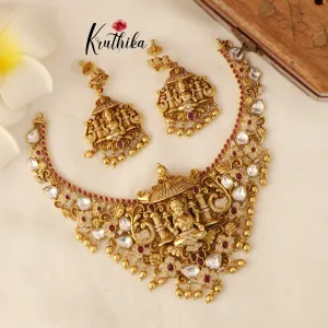 Beautiful Lakshmi Peacock Necklace NC1442