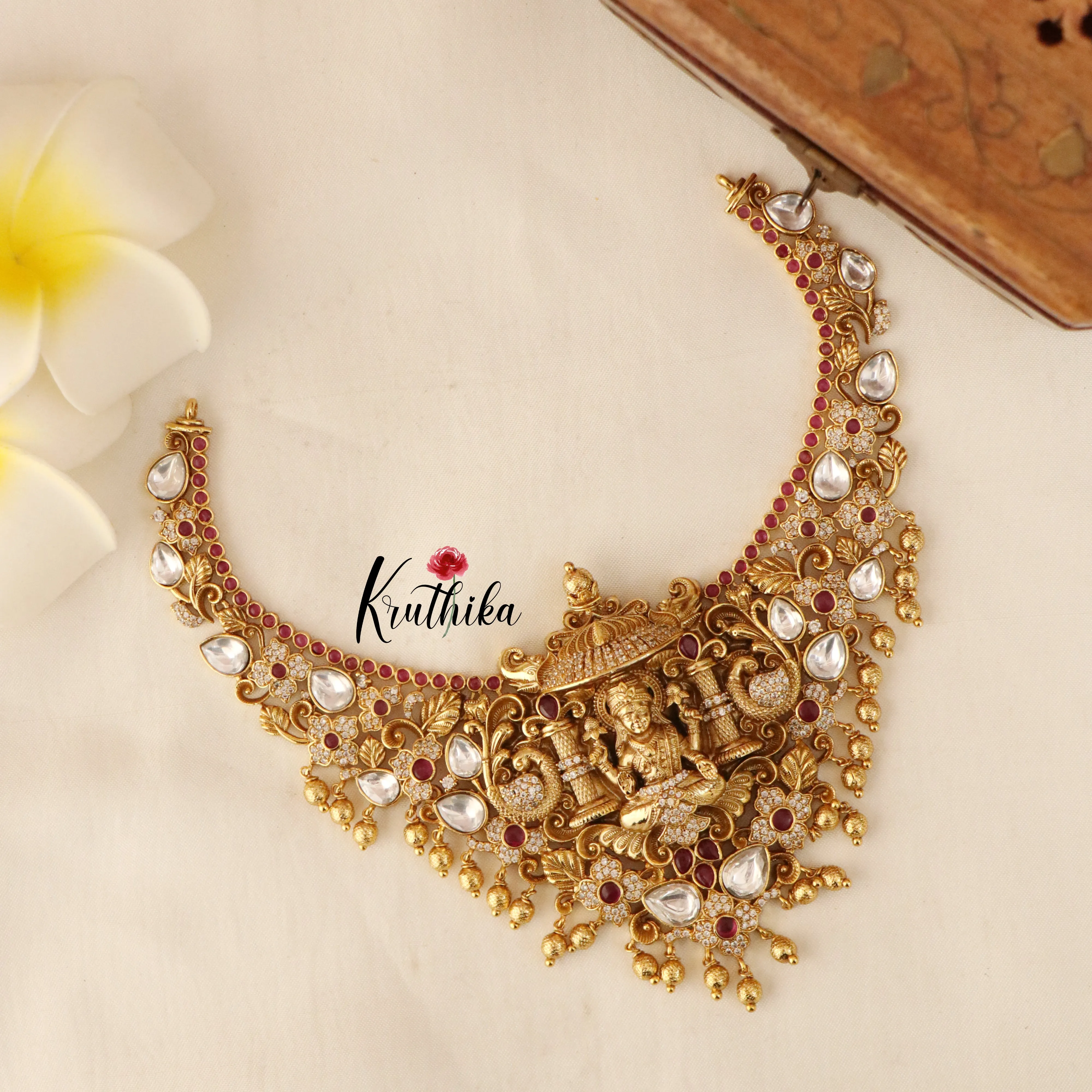 Beautiful Lakshmi Peacock Necklace NC1442