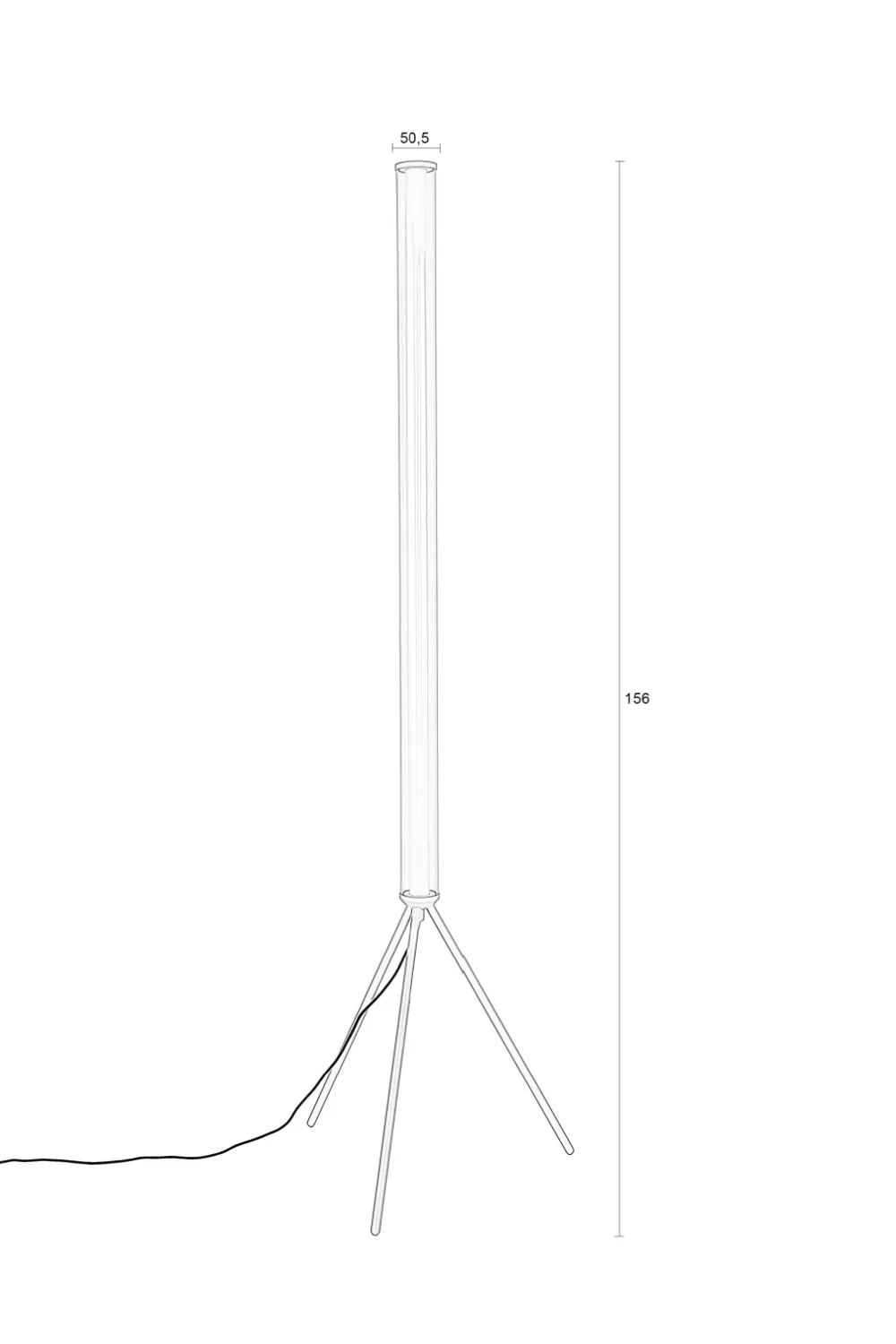 Beige Metal Tripod Floor Lamp | Zuiver Scotty