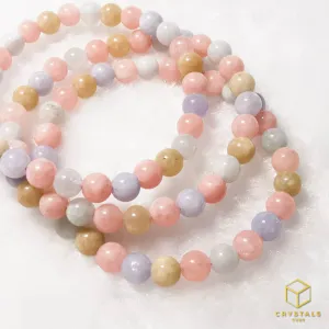 Beryl (Aquamarine & Morganite) Bracelet - 6 & 8mm