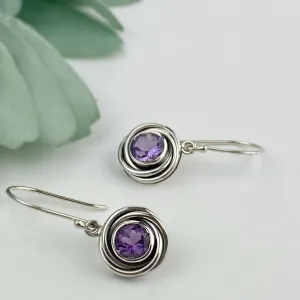 Blueberry Swirl Earrings - VE337AM