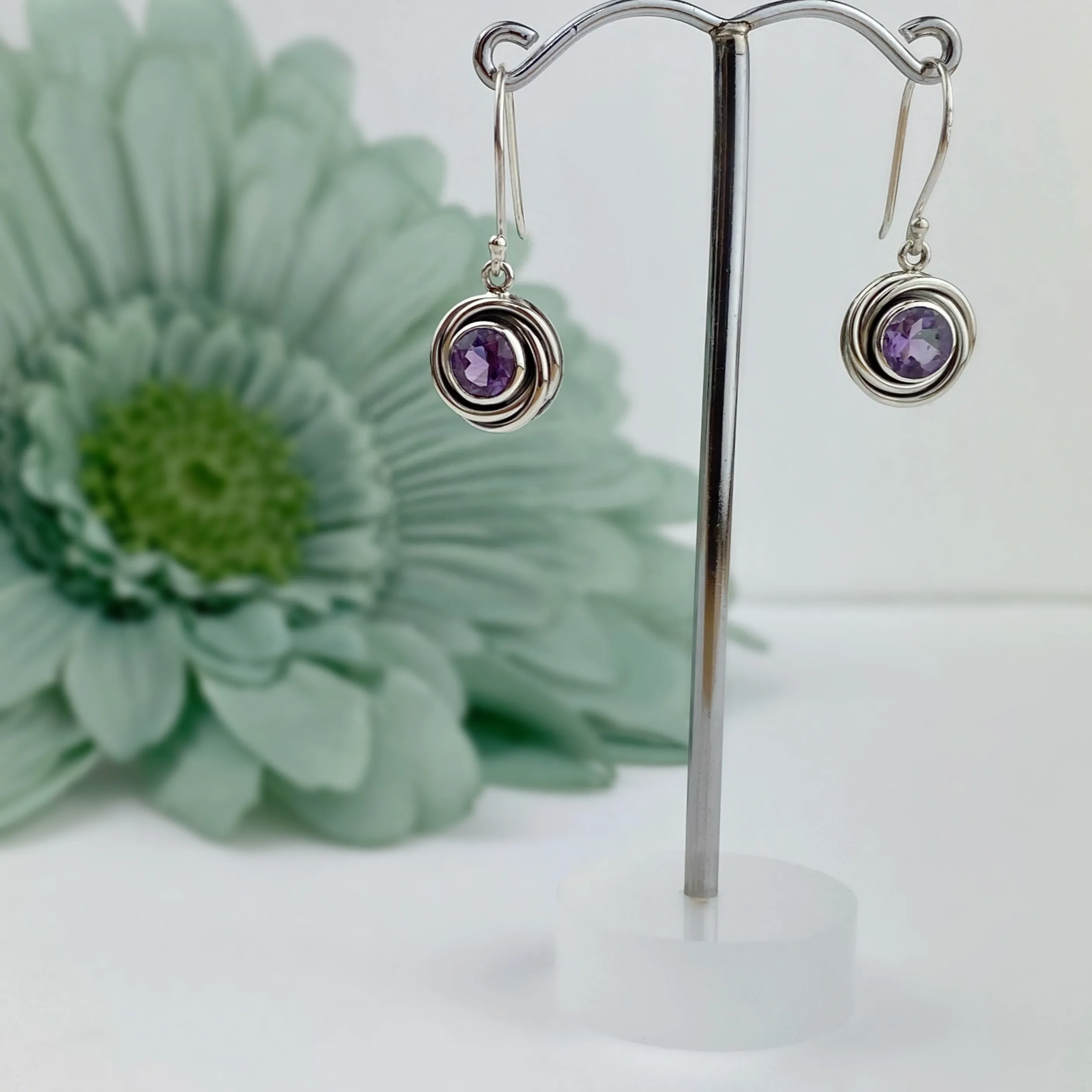 Blueberry Swirl Earrings - VE337AM