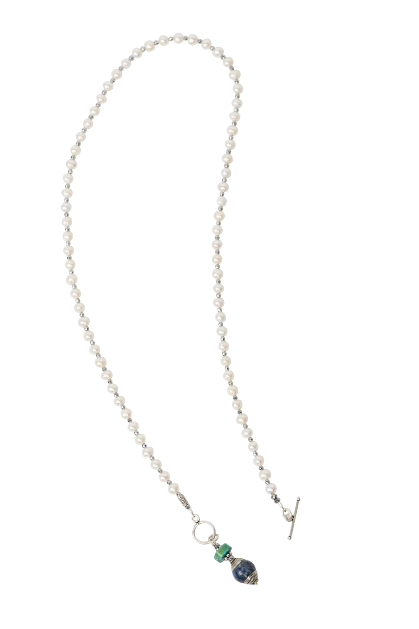 Breathe Deep Not Your Mothers Pearl Necklace
