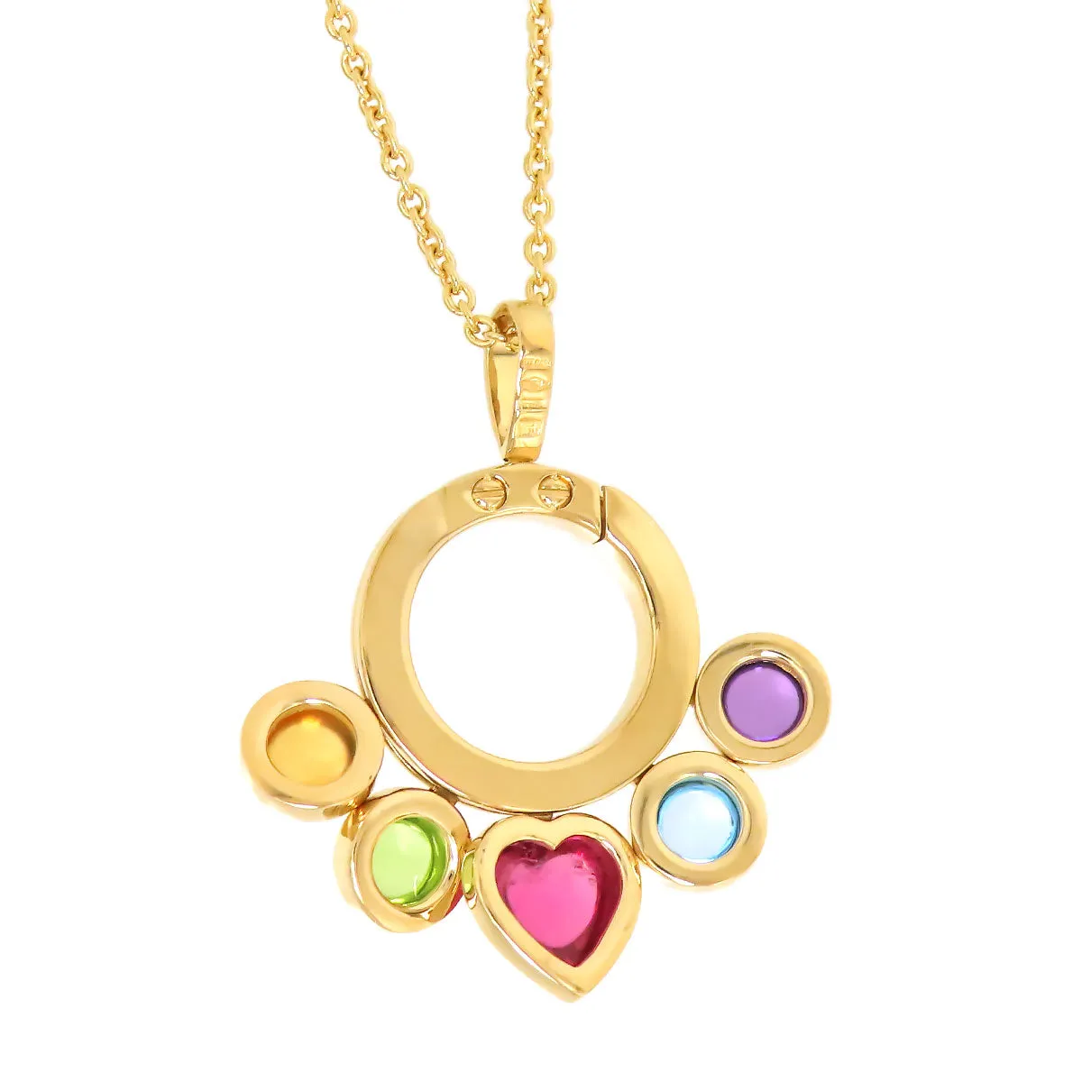 Bvlgari Allegra Multi-Color Heart Necklace