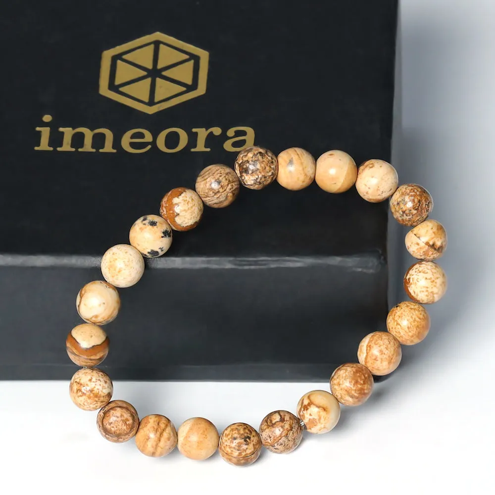 Certified Picture Jasper 8mm Bracelet