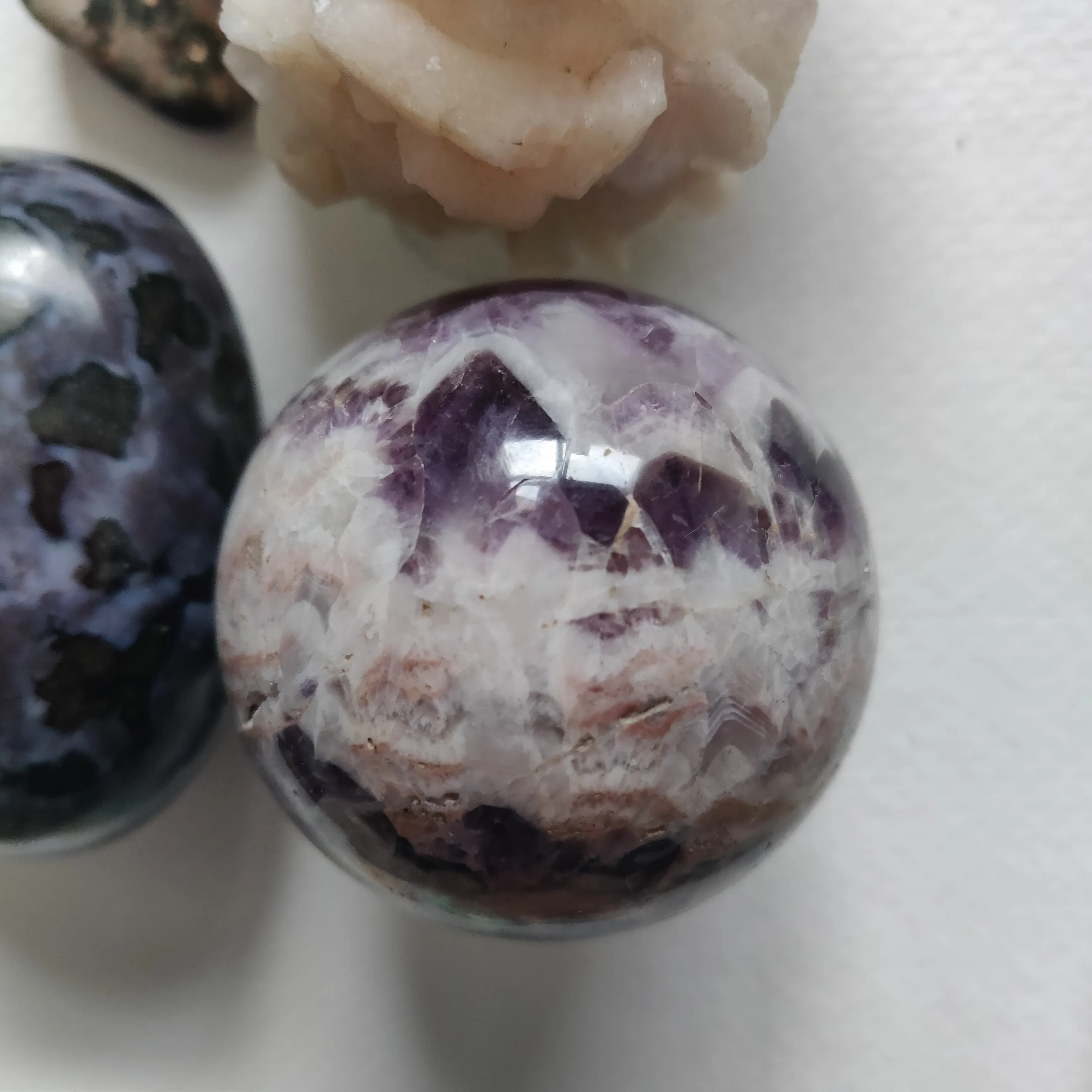 Chevron Amethyst Sphere (#1)