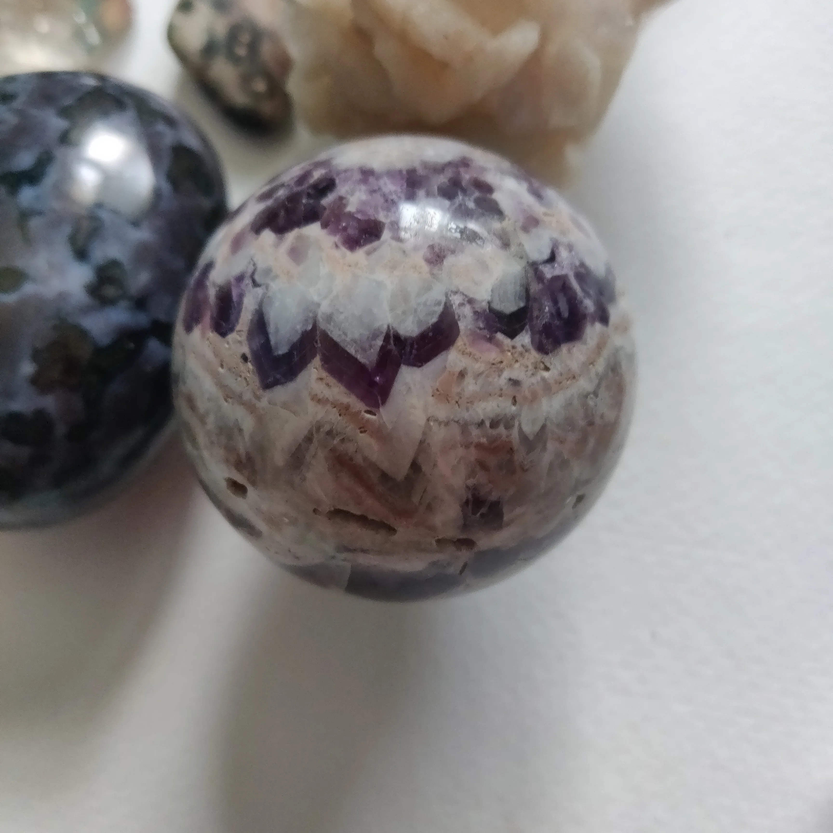 Chevron Amethyst Sphere (#1)
