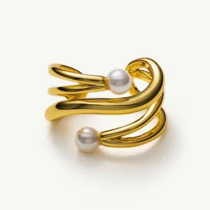 Claw Pearl Ear Cuff