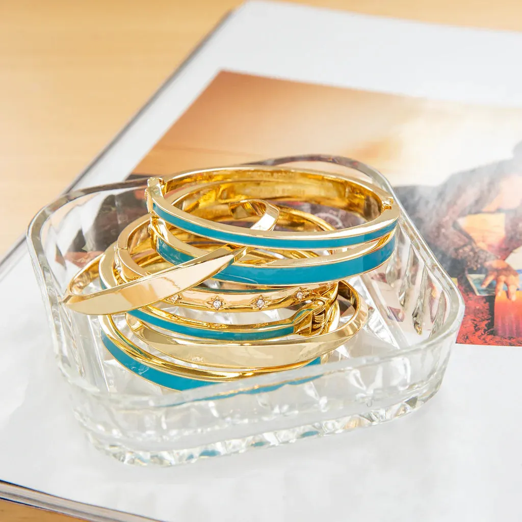 Colored Enamel Cuff Bangle