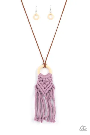Crafty Couture - Purple Necklace - Paparazzi Accessories