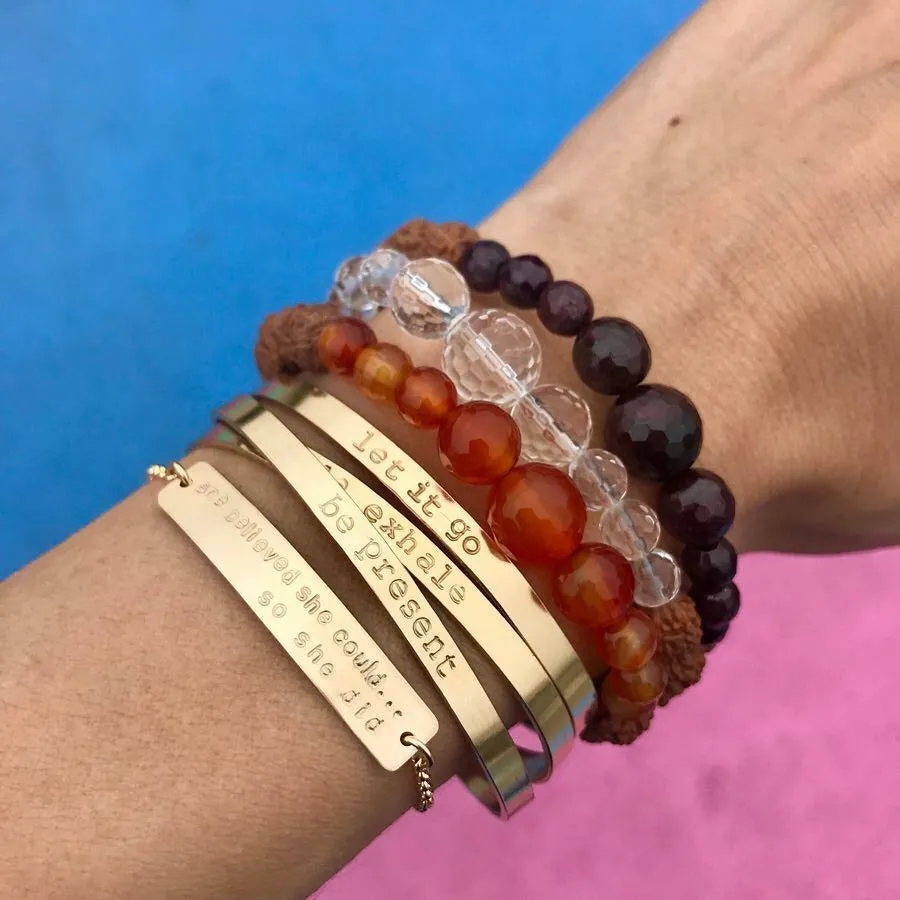 Custom Intention Cuff | Gold