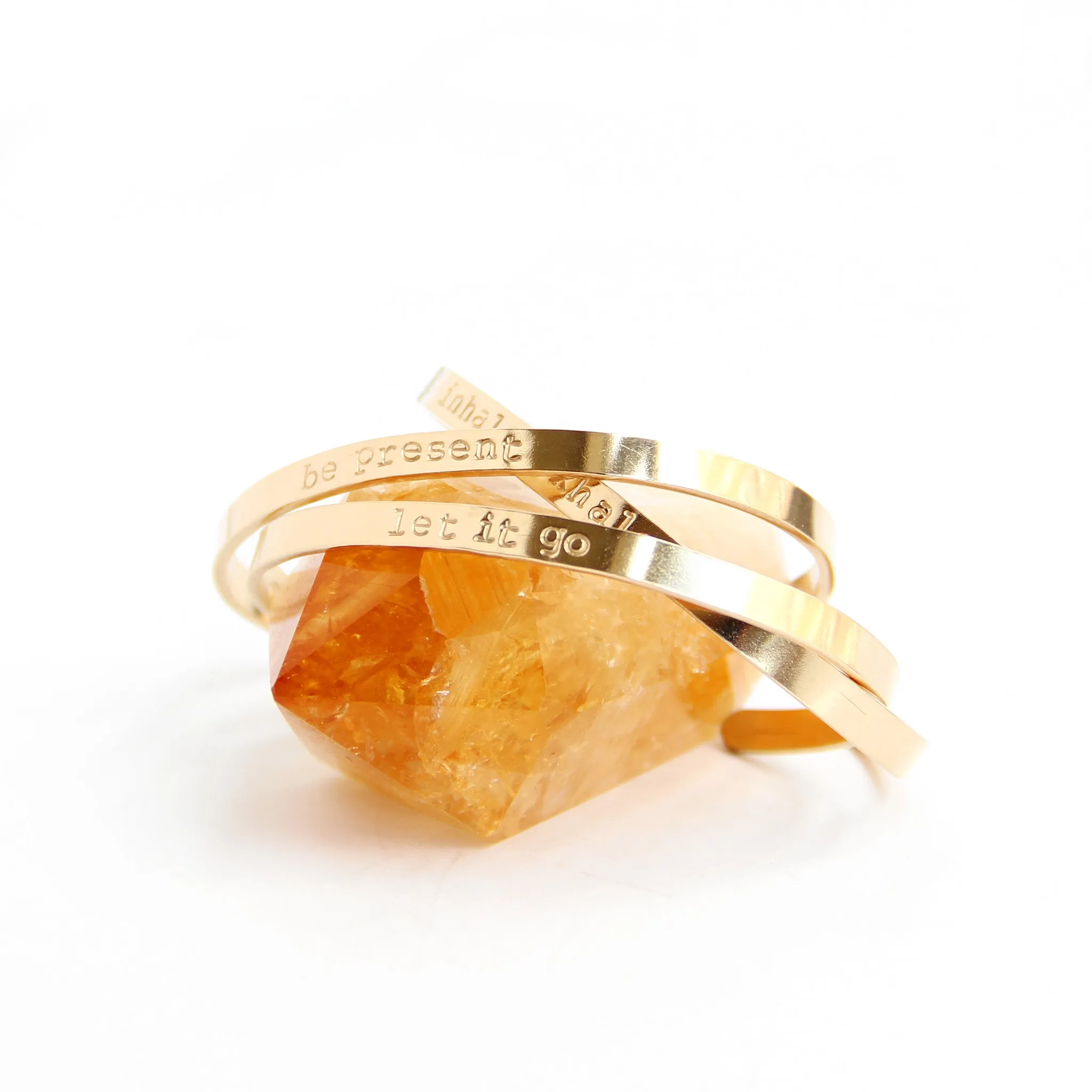 Custom Intention Cuff | Gold