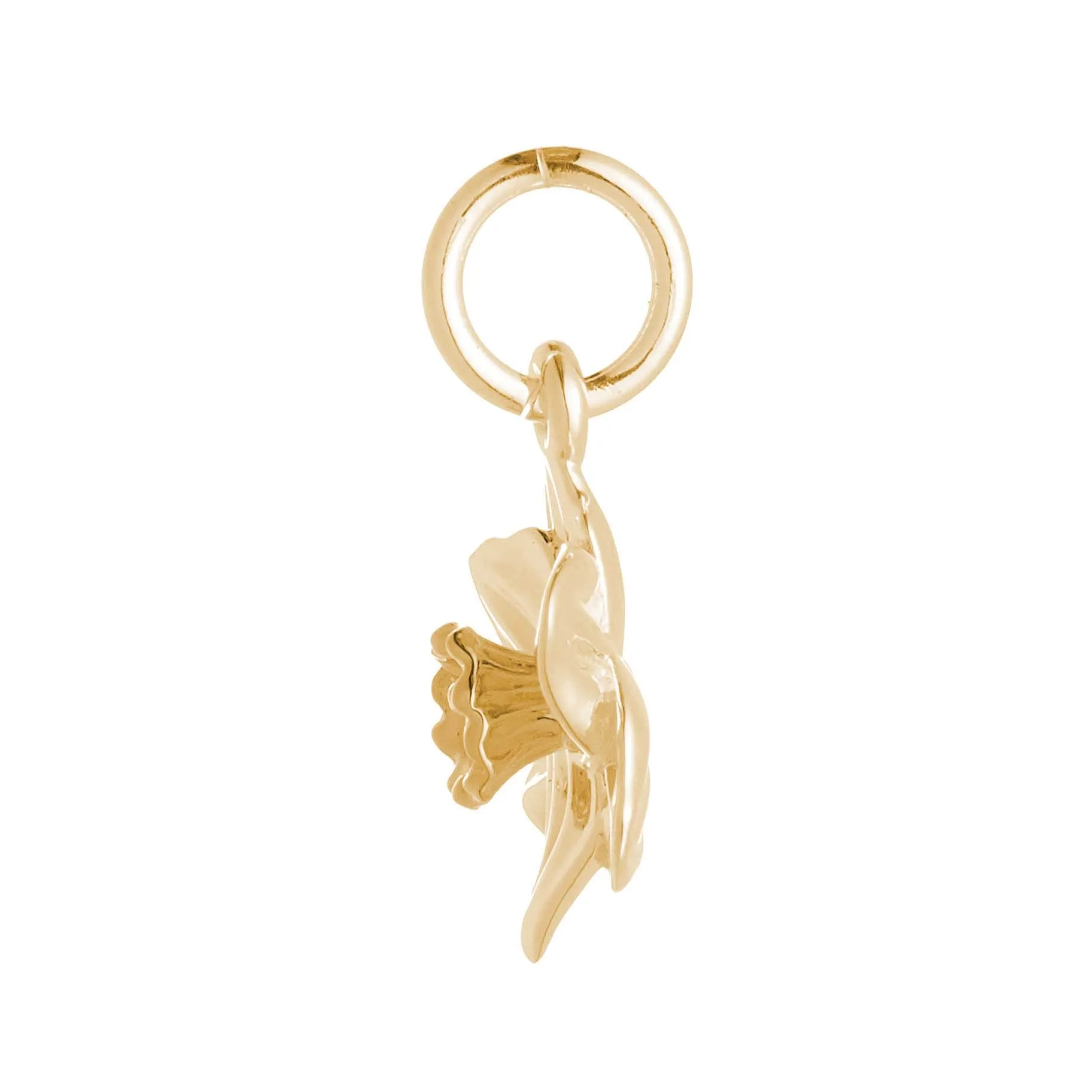 Daffodil Flower Gold Vermeil Silver Charm