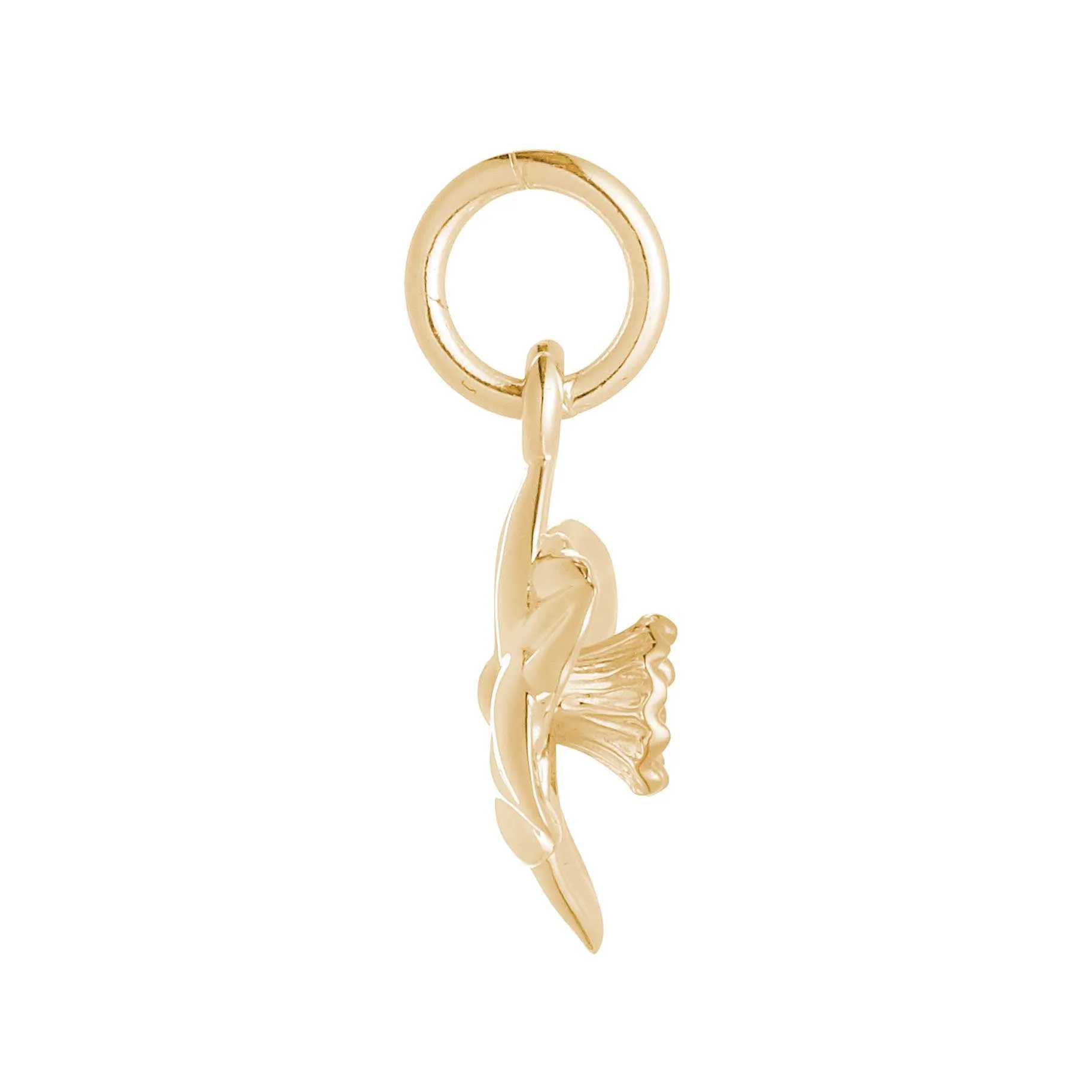 Daffodil Flower Gold Vermeil Silver Charm