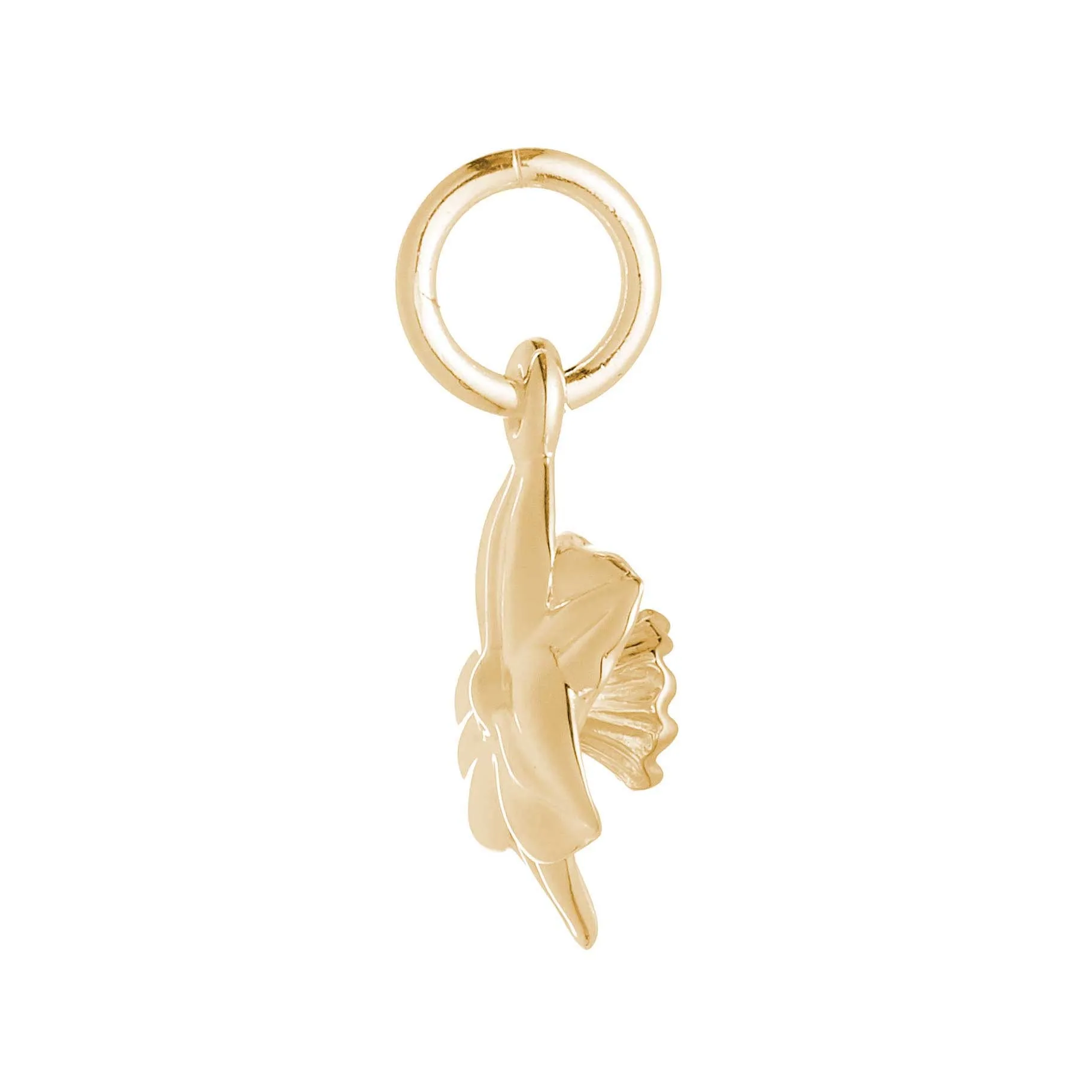 Daffodil Flower Gold Vermeil Silver Charm