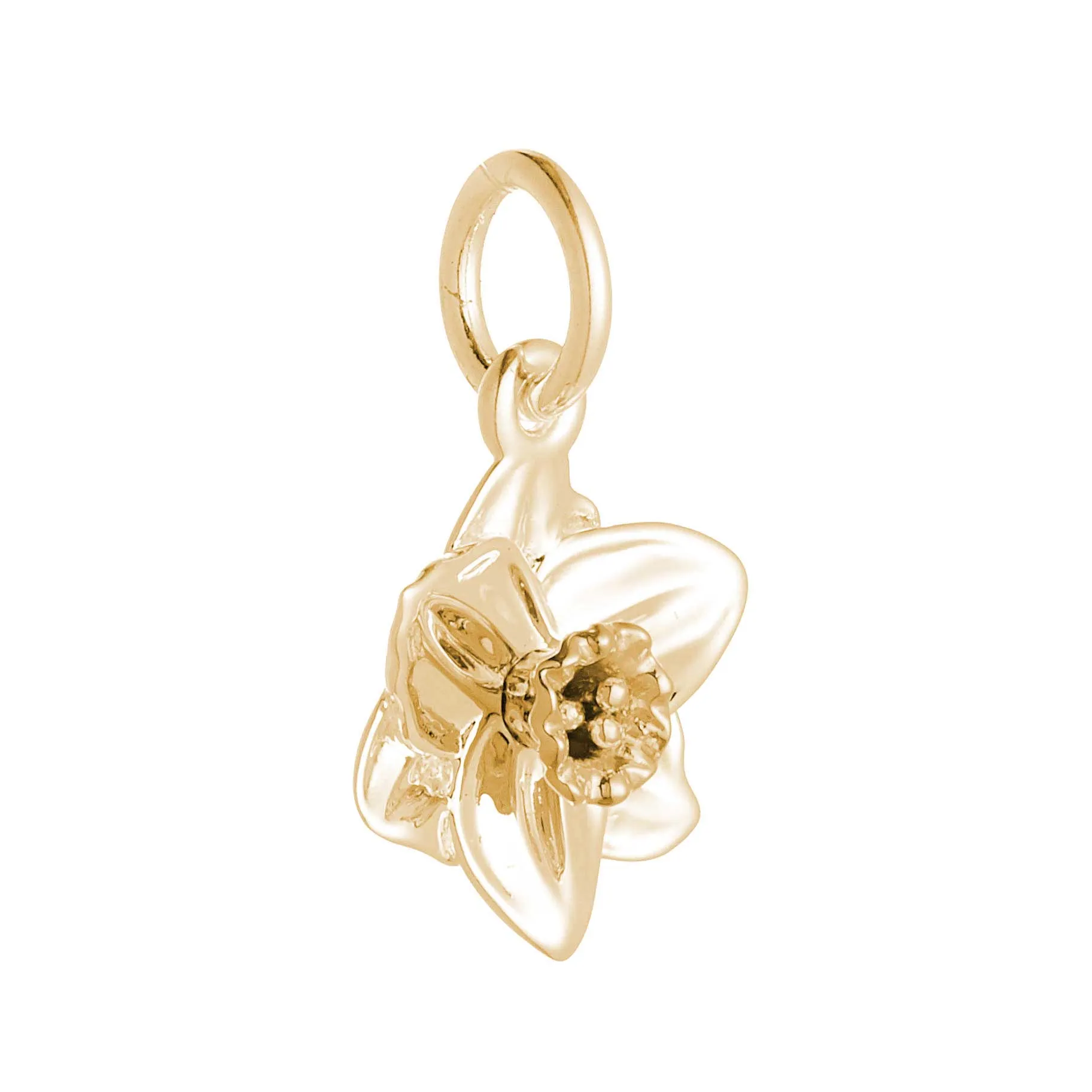 Daffodil Flower Gold Vermeil Silver Charm